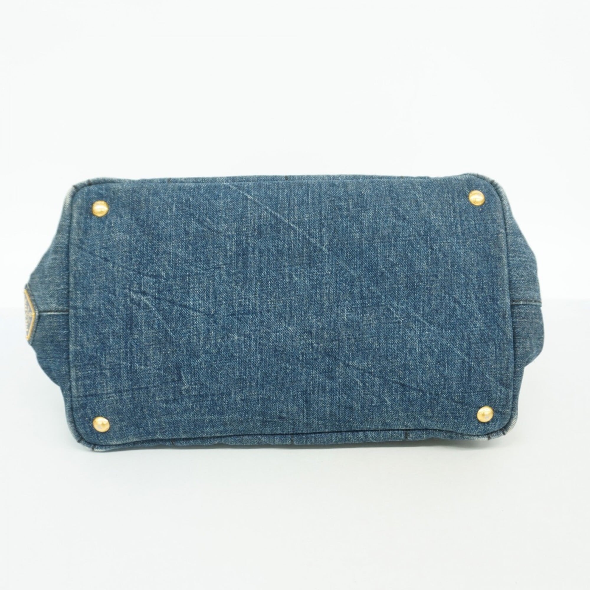 Prada Navy Denim Tote Bag (Pre-Owned)