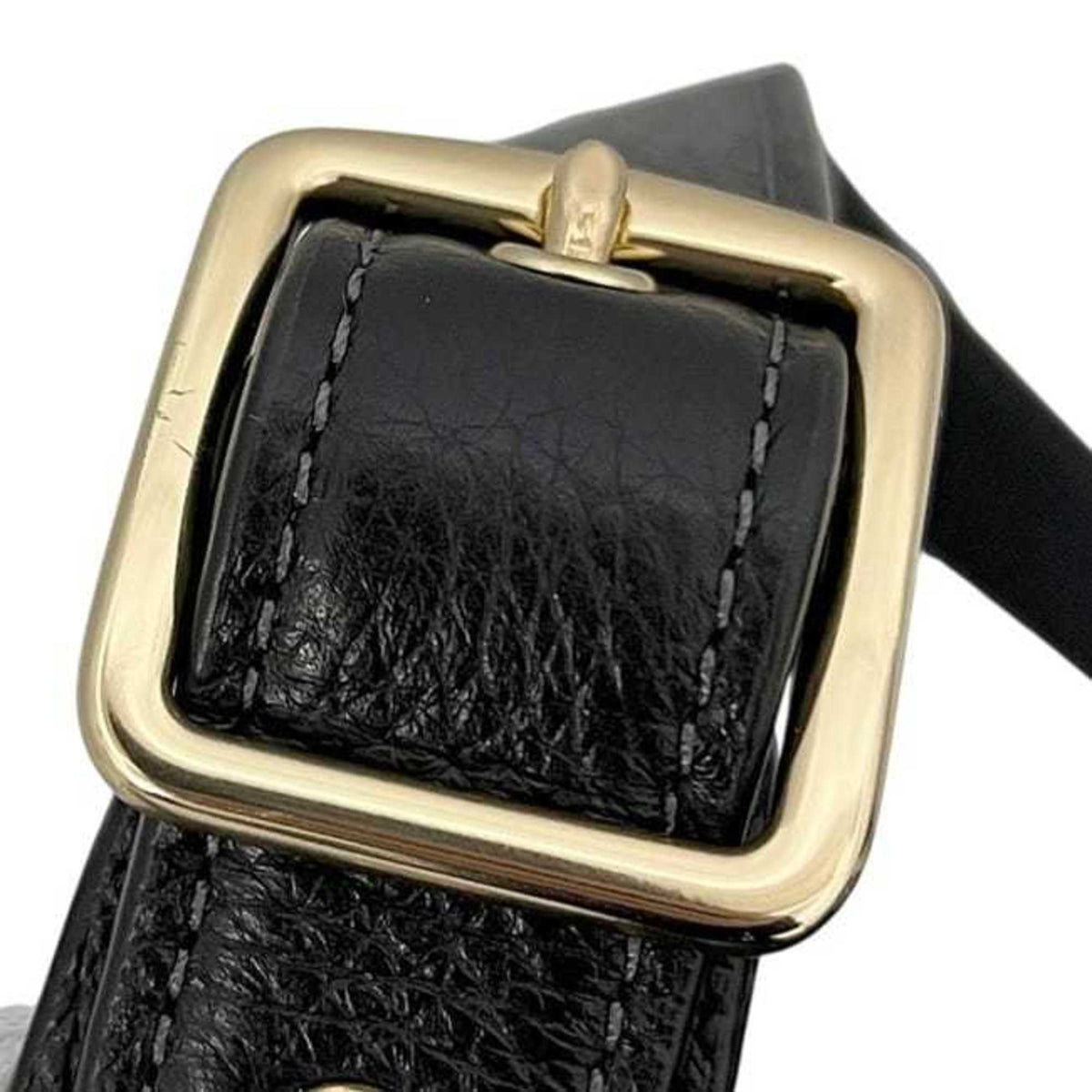 Coach Black Leather Shoulder Bag (Pre-Owned)