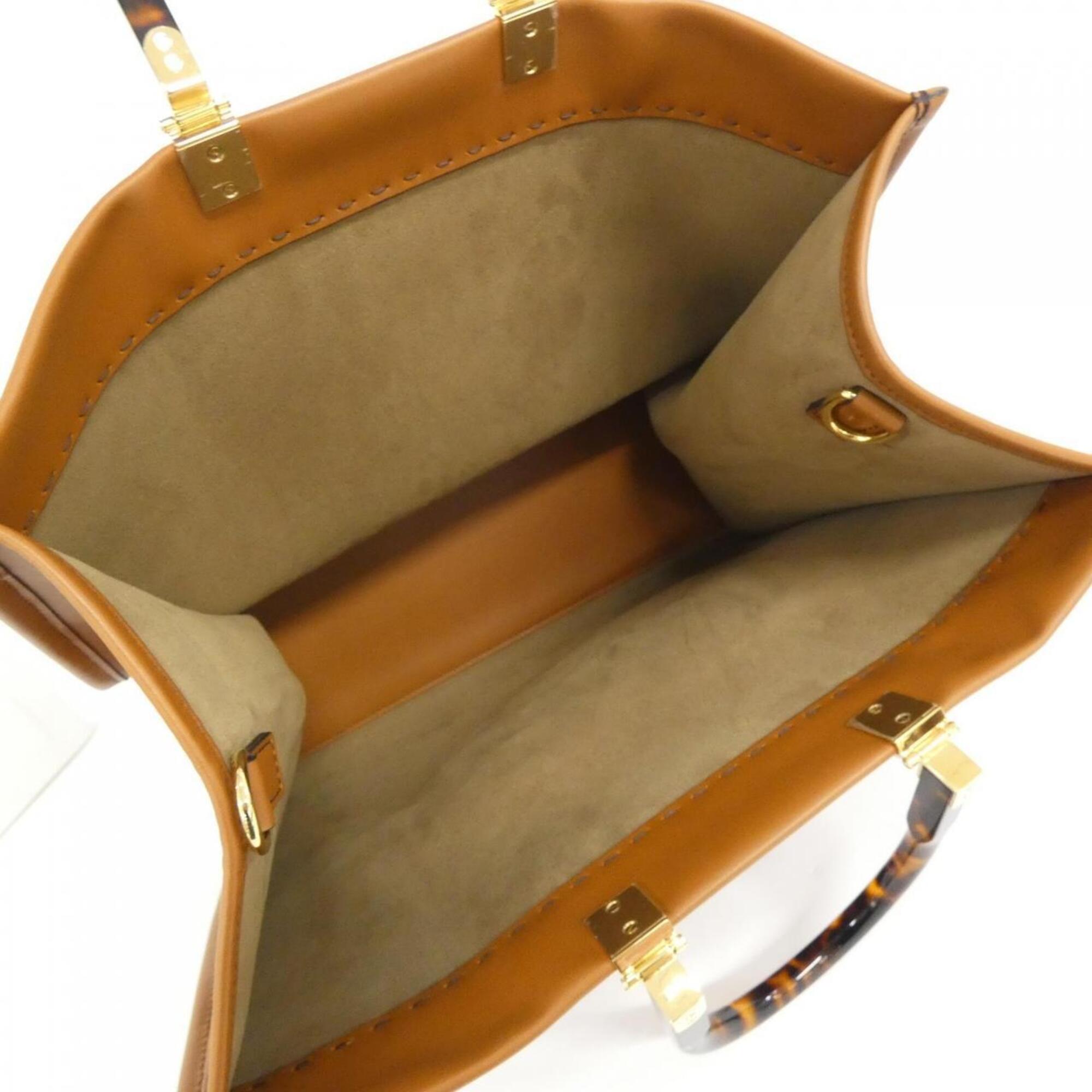 Fendi Brown Leather Handbag (Pre-Owned)