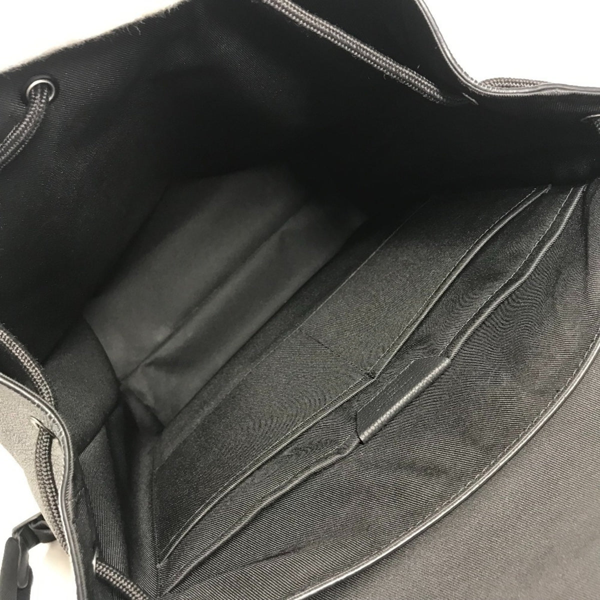 Louis Vuitton Black Noir Leather Backpack (Pre-Owned)