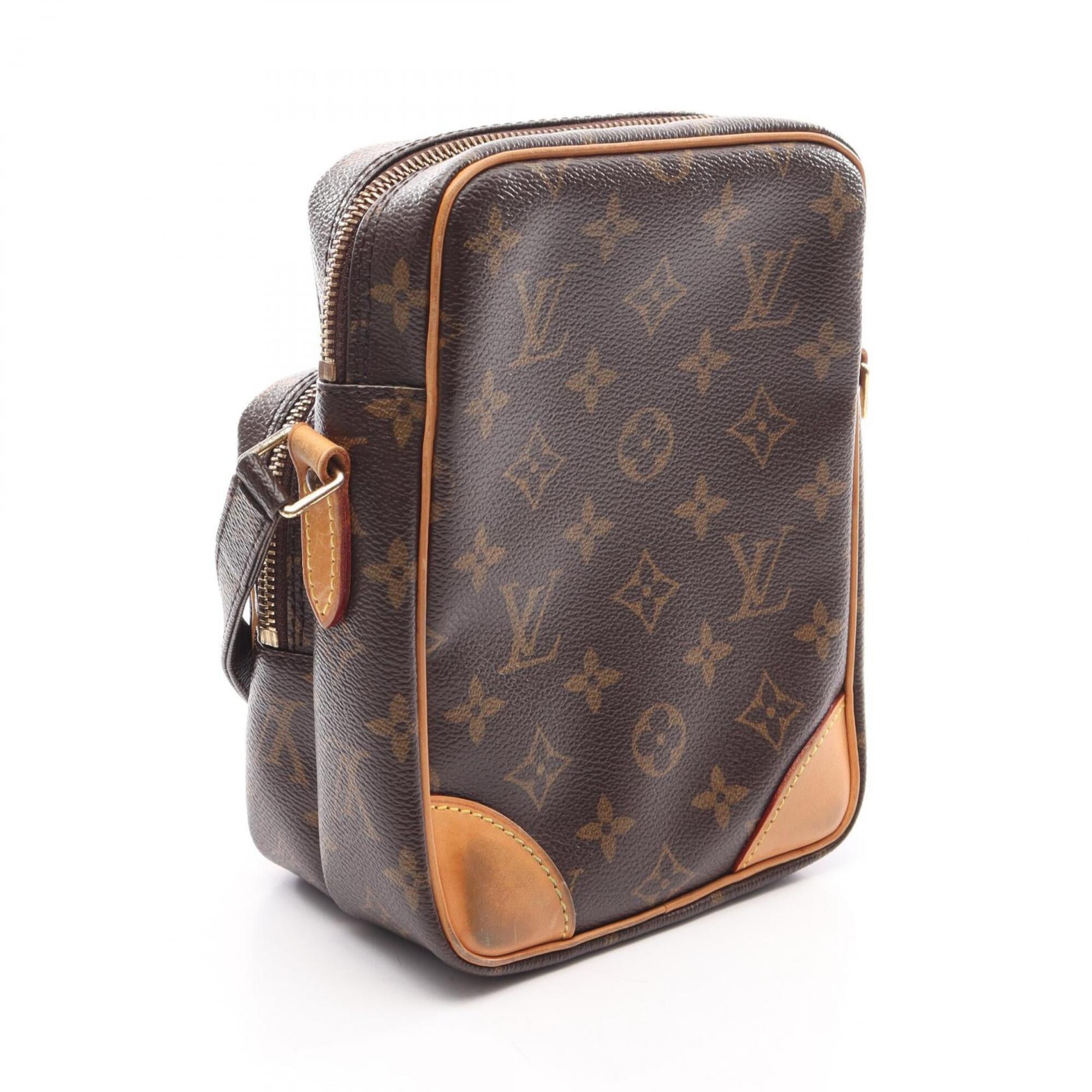 Louis Vuitton Brown Coated Canvas Pvc Monogram Leather Handbag Shoulder Bag (Pre-Owned)
