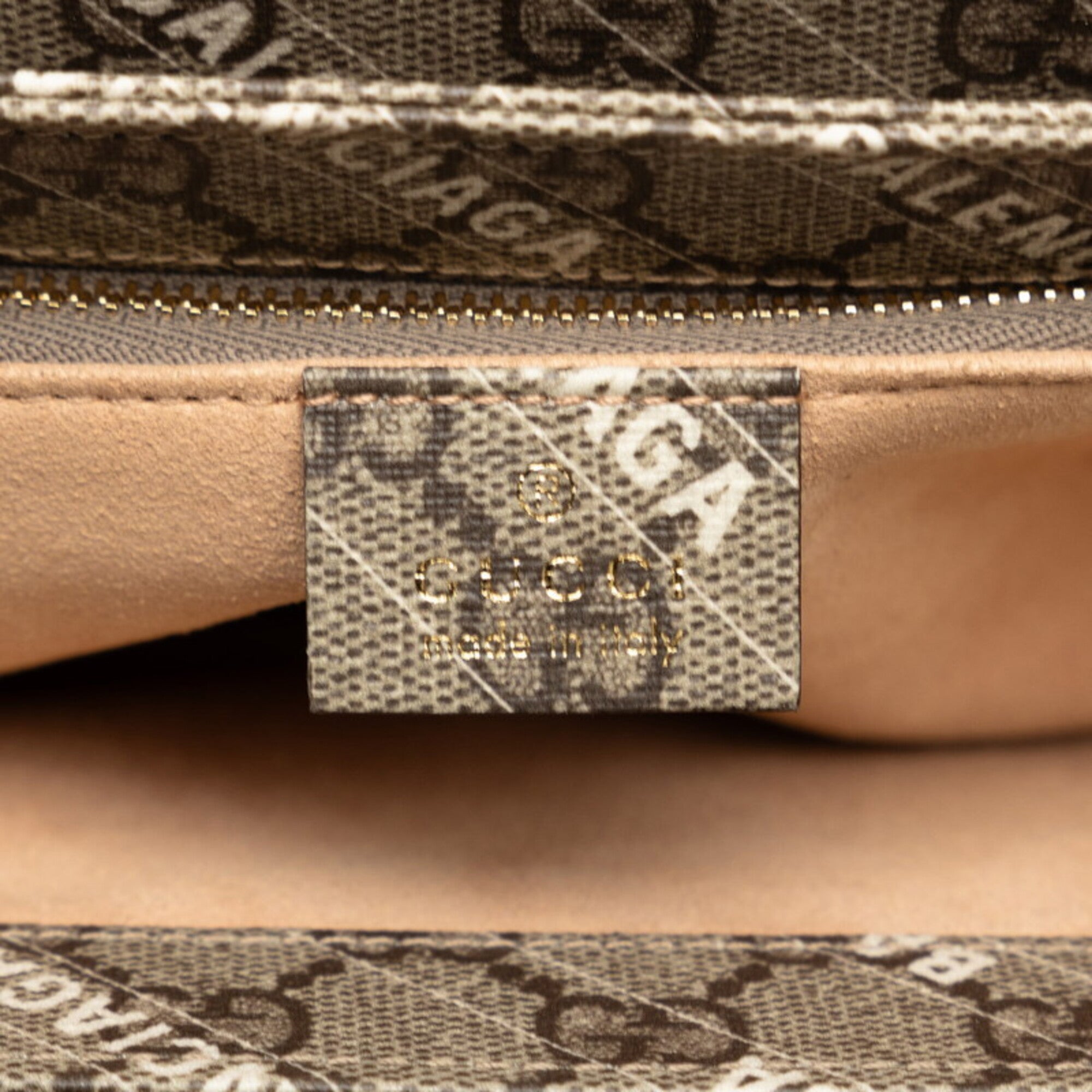 Gucci Horsebit Beige Pvc Leather Shoulder Bag (Pre-Owned)