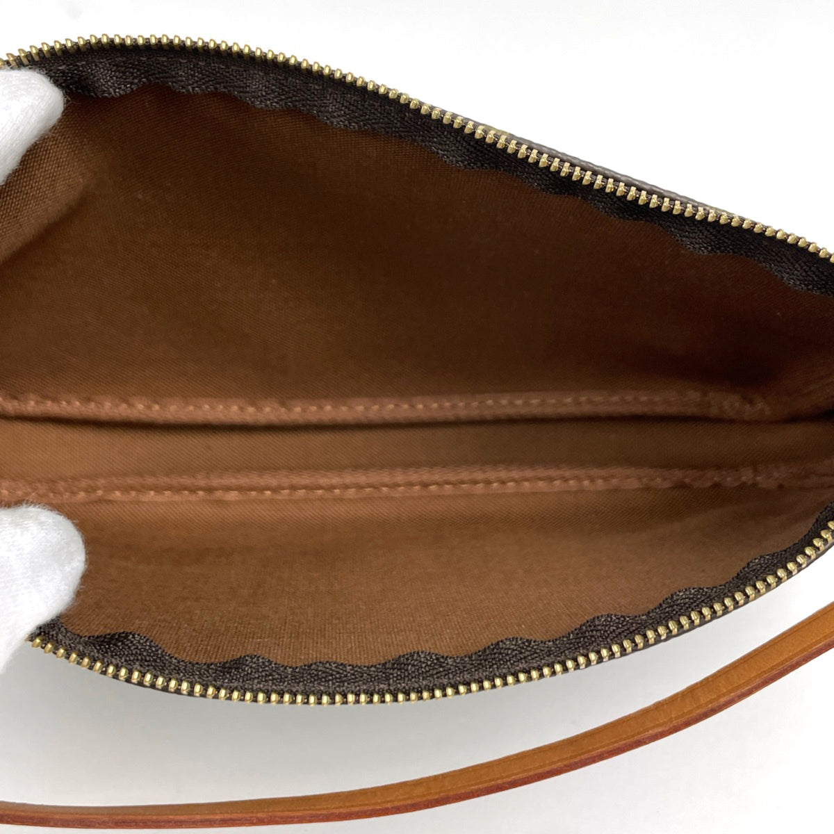 Louis Vuitton Brown Monogram Pochette Pouch (Pre-Owned)