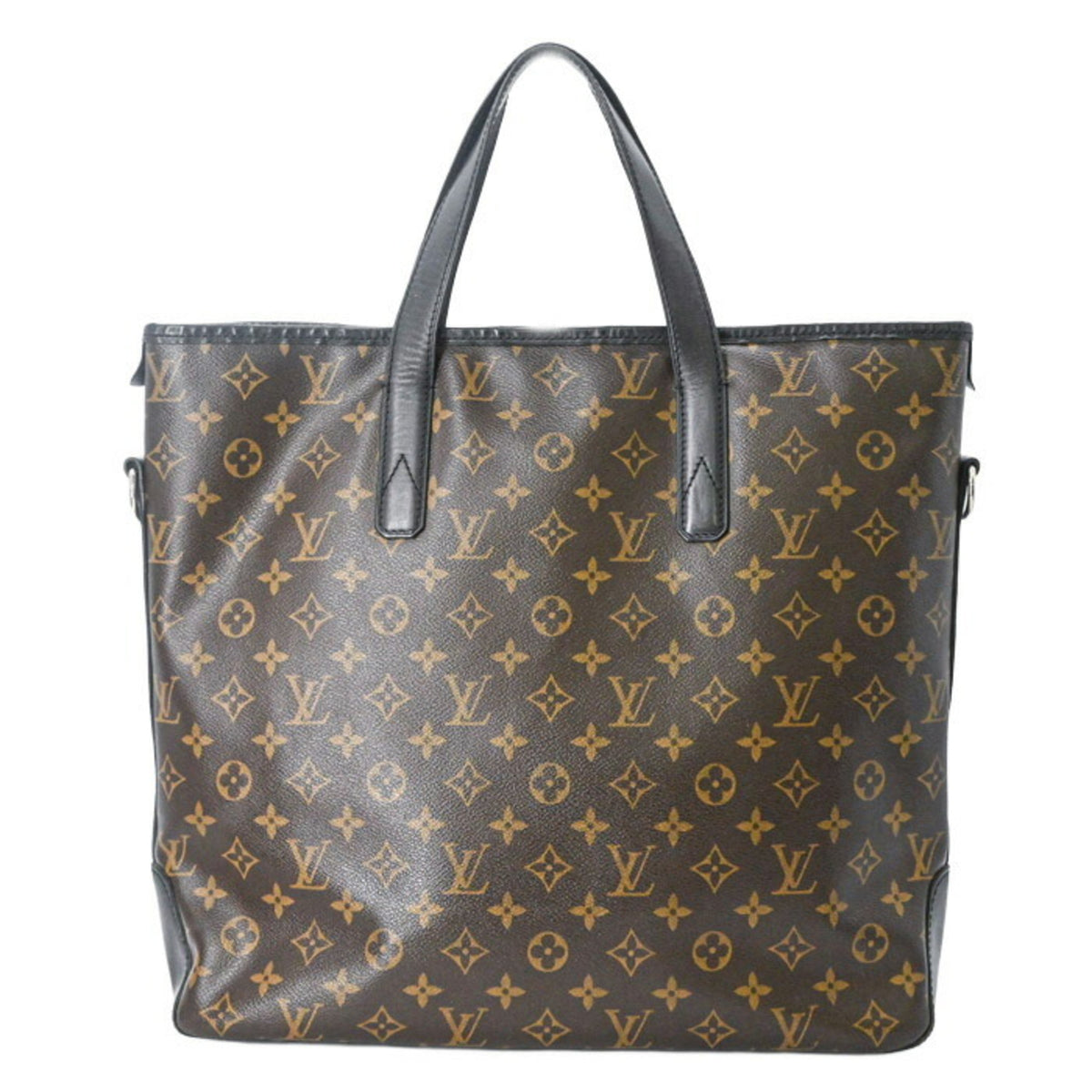 Louis Vuitton Black Brown Monogram Shoulder Bag Tote Bag (Pre-Owned)