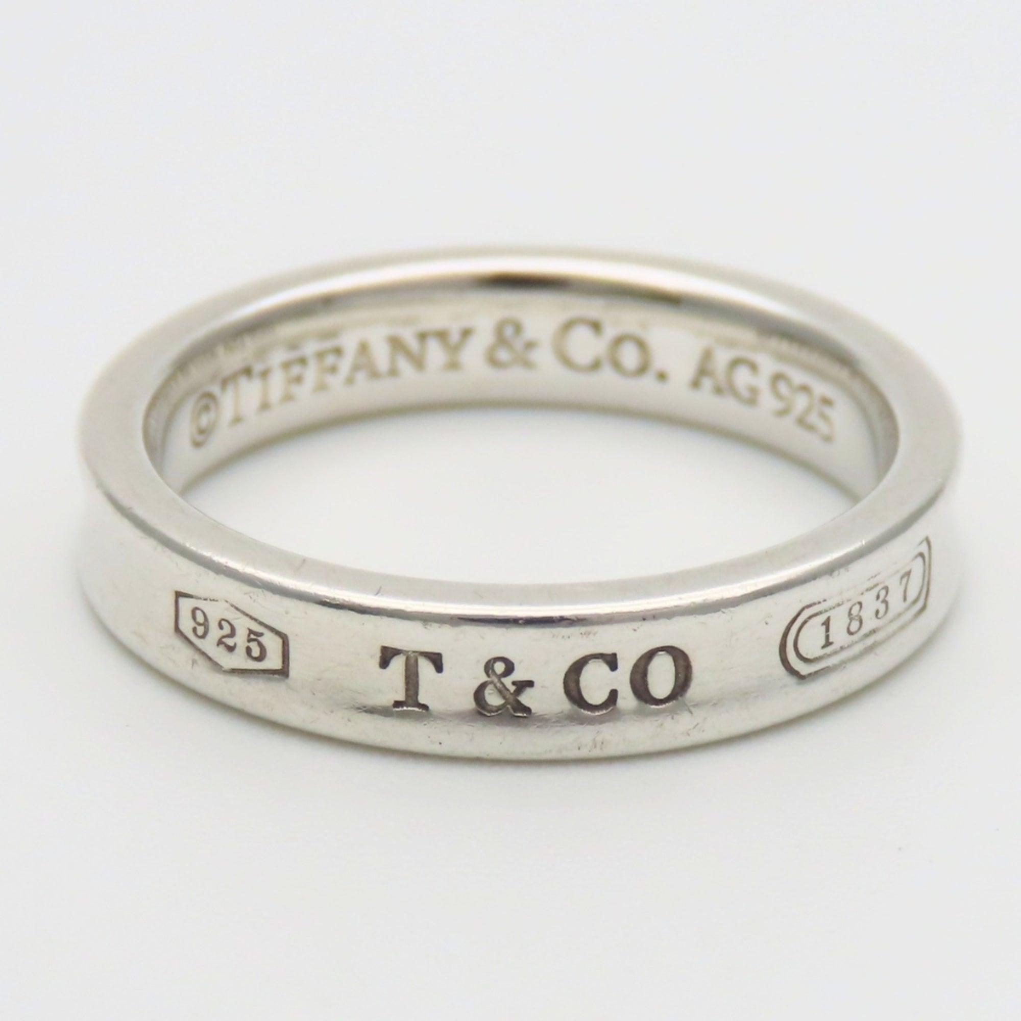 Tiffany Silver Silver 925 Band Ring (Pre-Owned)