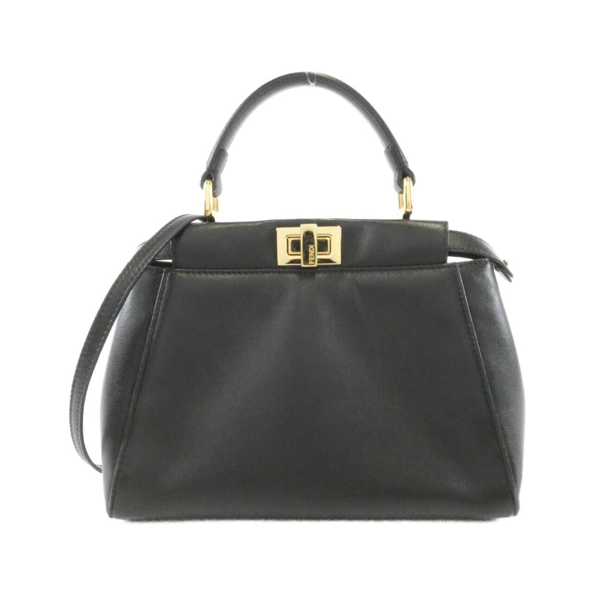 Fendi Black Leather Handbag (Pre-Owned)