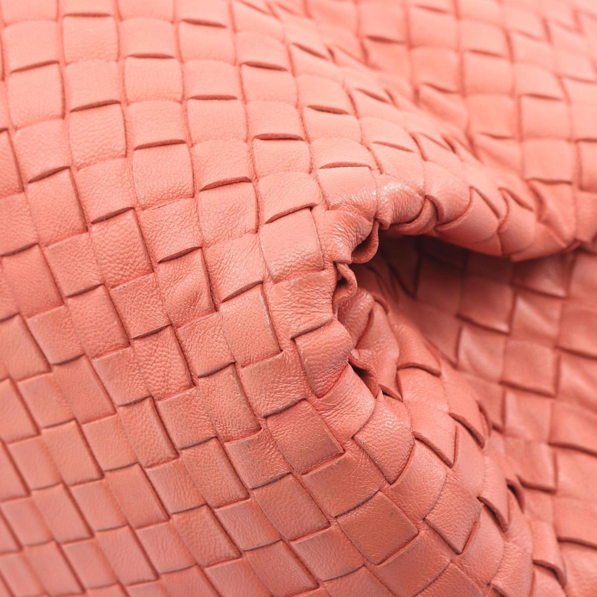Bottega Veneta Pink Leather Handbag Tote Bag (Pre-Owned)