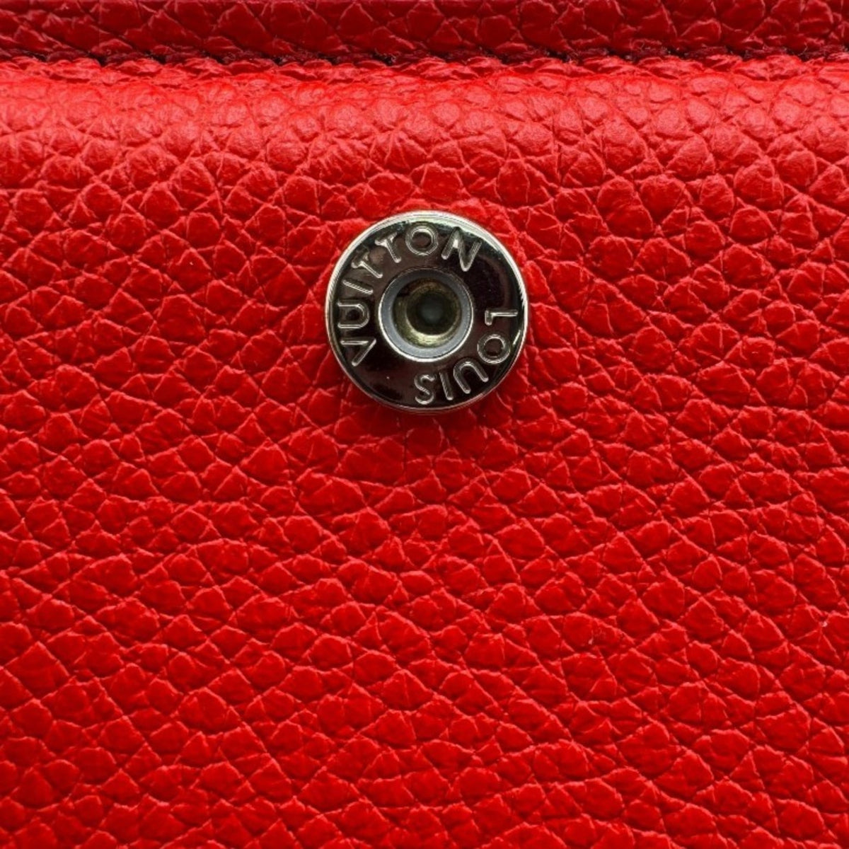 Louis Vuitton Monogram Empreinte Red Color White Leather Wallet (Bi-Fold) (Pre-Owned)
