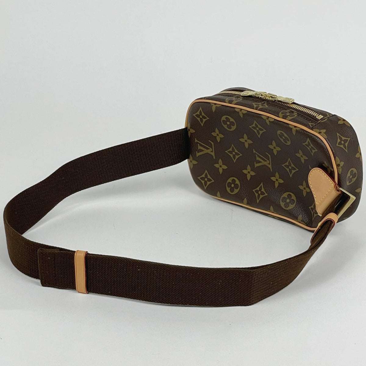 Louis Vuitton Brown Monogram Shoulder Bag Sling Bag (Pre-Owned)