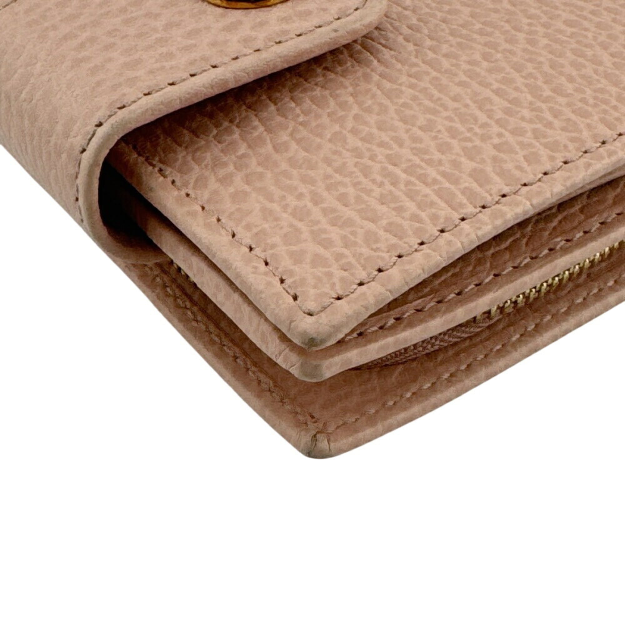 Gucci Pink Leather Wallet (Bi-Fold) (Pre-Owned)