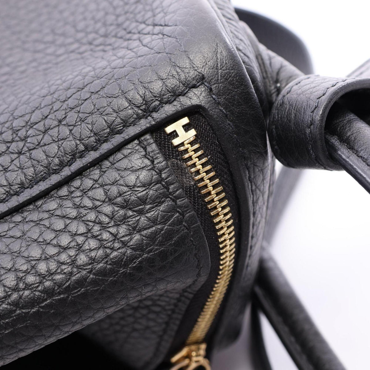 Hermes Black Taurillon Clemence Leather Handbag Shoulder Bag (Pre-Owned)