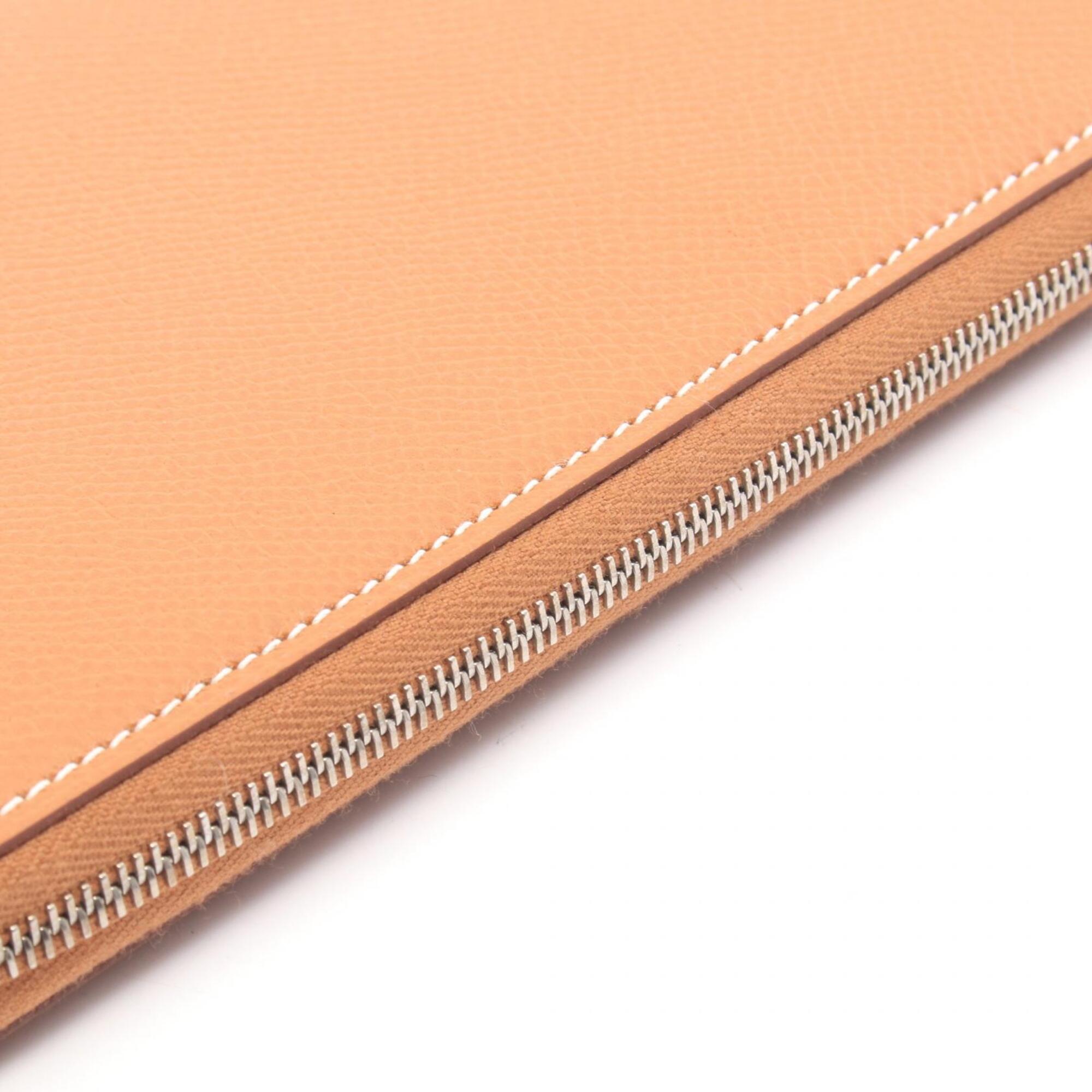 Hermes Brown Epsom Leather Long Wallet (Bi-Fold) (Pre-Owned)