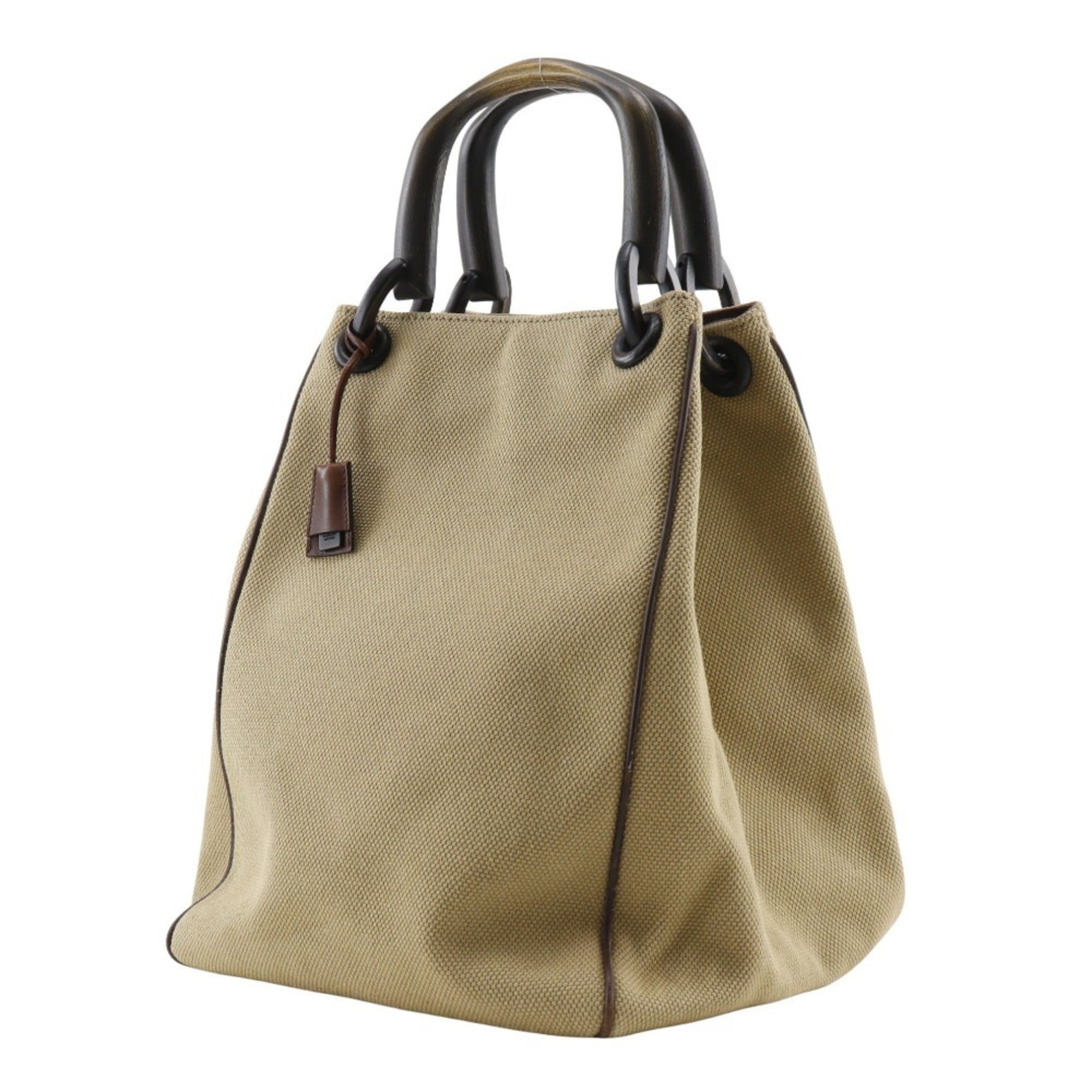 Gucci Beige Canvas Handbag (Pre-Owned)