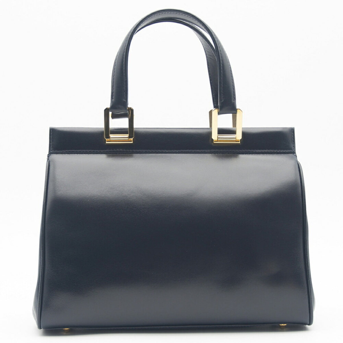 Gucci Dark Navy Leather Tote Bag (Pre-Owned)