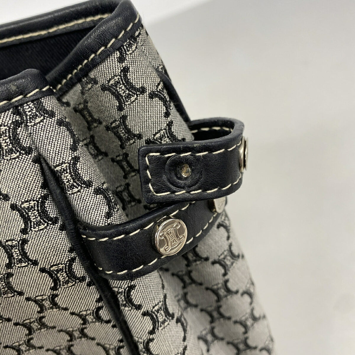 Celine Black Canvas Handbag (Pre-Owned)