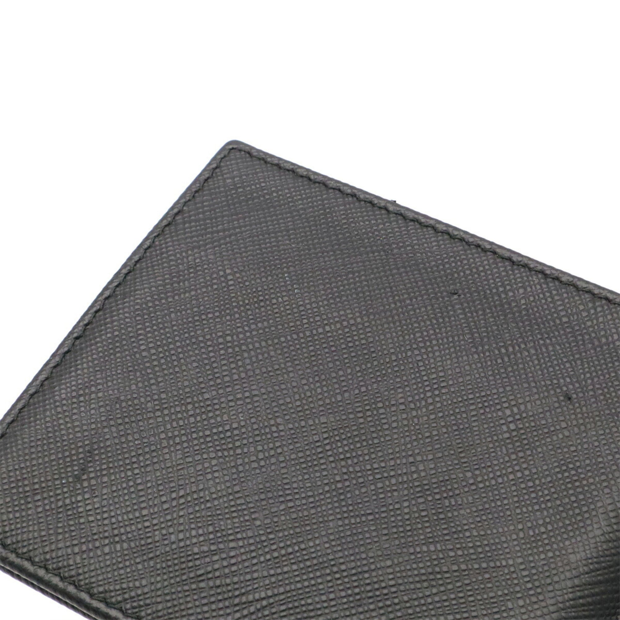 Prada Black Nero Leather Wallet (Bi-Fold) (Pre-Owned)