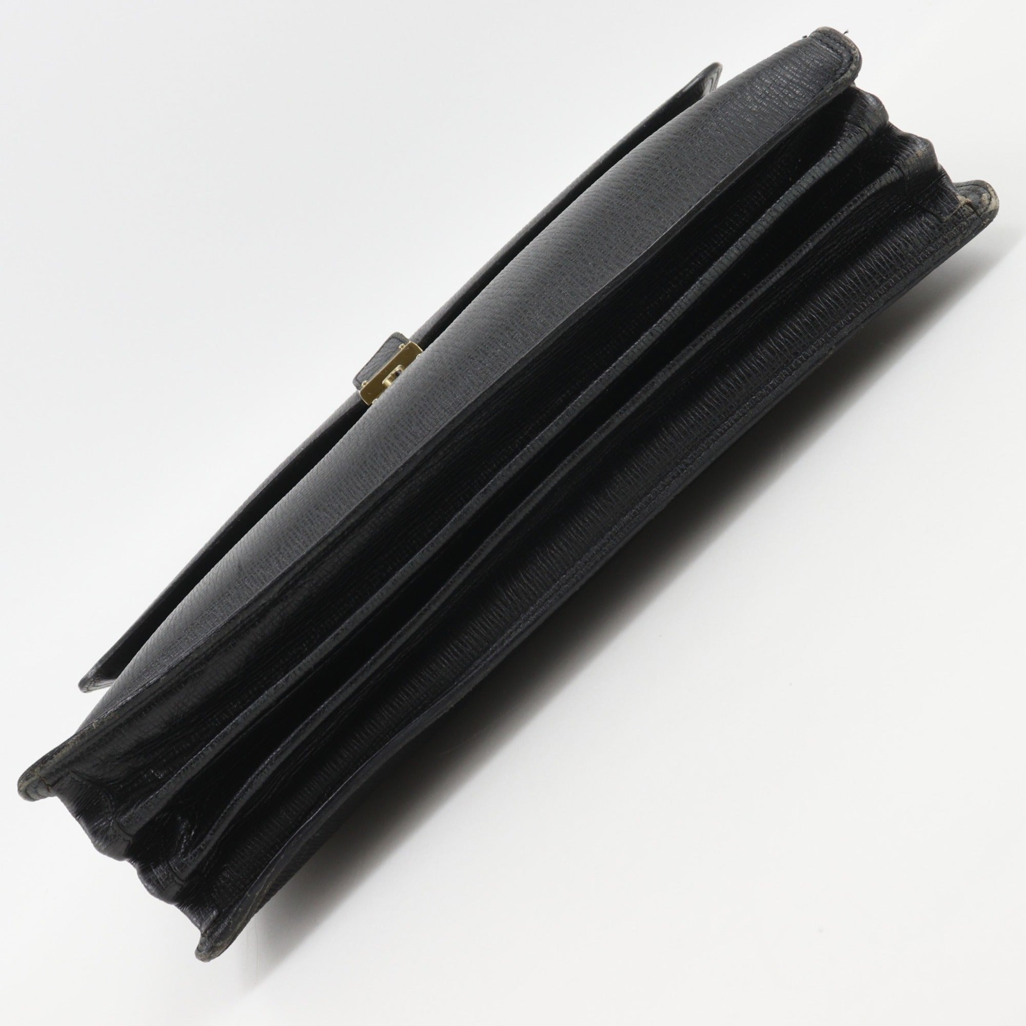 Bally Black Leather Briefcase (Pre-Owned)