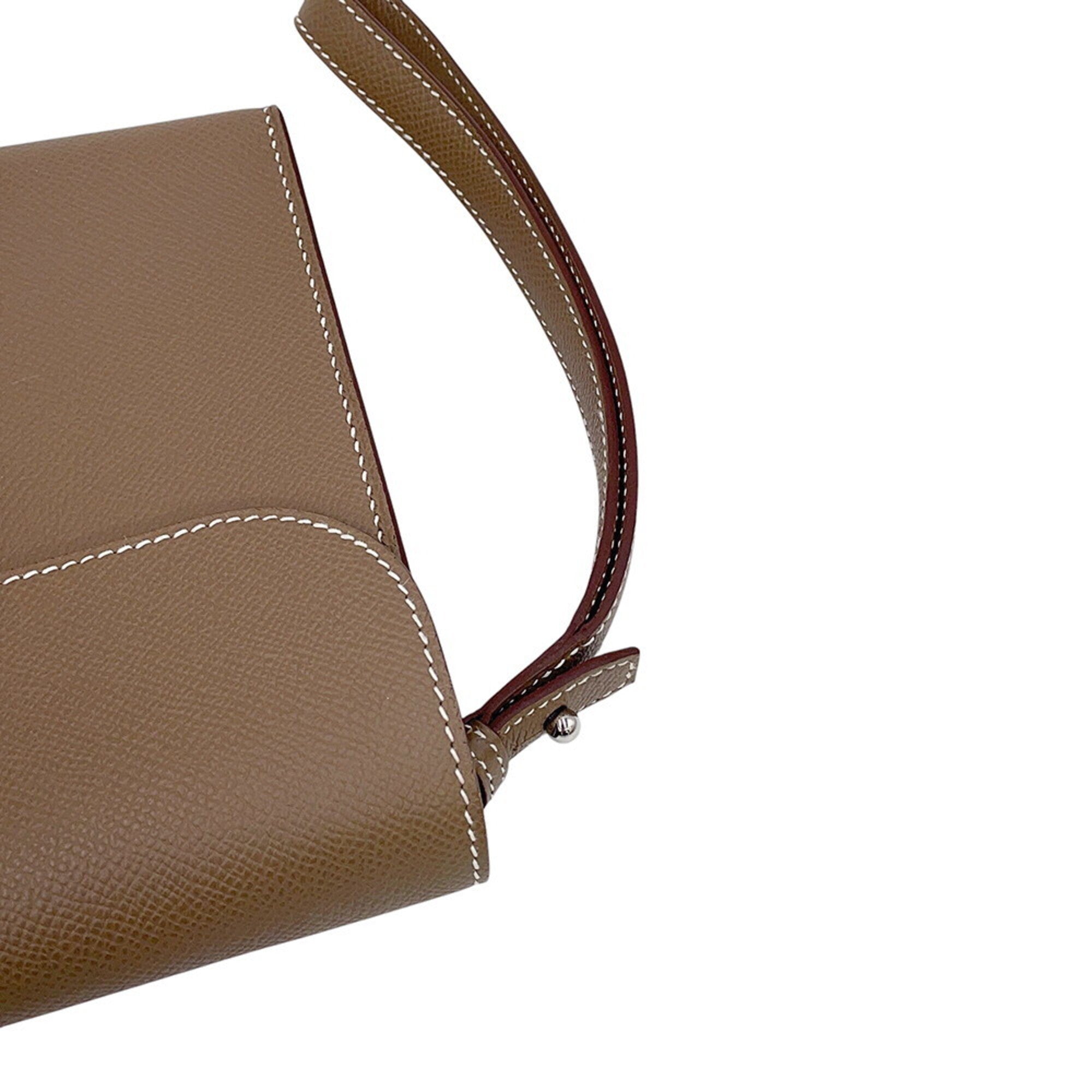 Hermes Etoupe Gray Epsom Leather Clutch Bag (Pre-Owned)