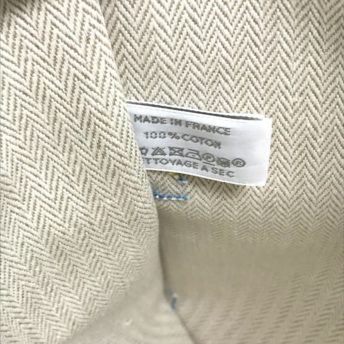 Hermes Blue Cotton Pouch (Pre-Owned)
