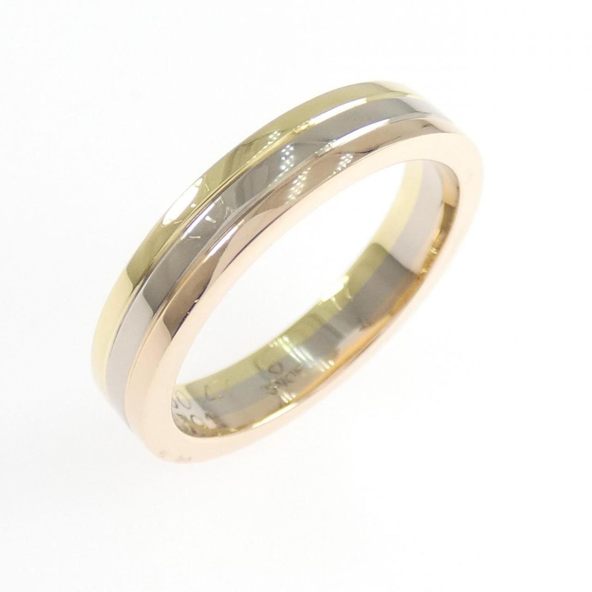 Cartier Louis Cartier Yellow Gold (18K) Pink Gold (18K) White Gold (18K) Band Ring (Pre-Owned)