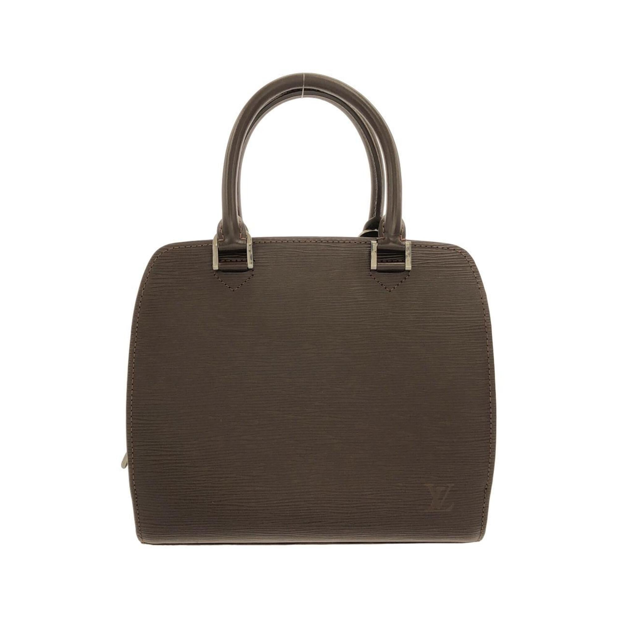 Louis Vuitton Mocha Leather Handbag (Pre-Owned)