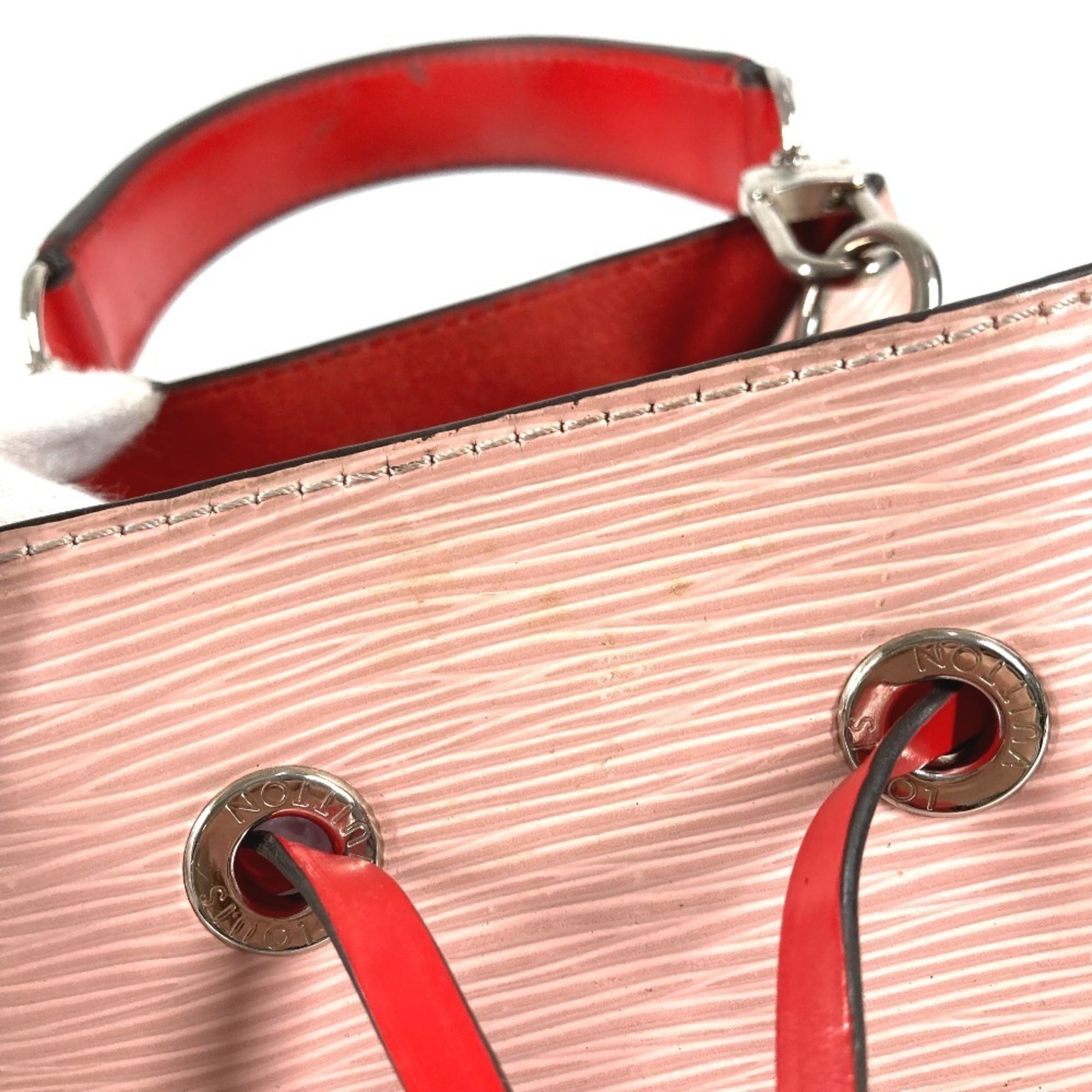 Louis Vuitton Epi Pink Red Color Rose Ballerine Epi Leather Handbag (Pre-Owned)