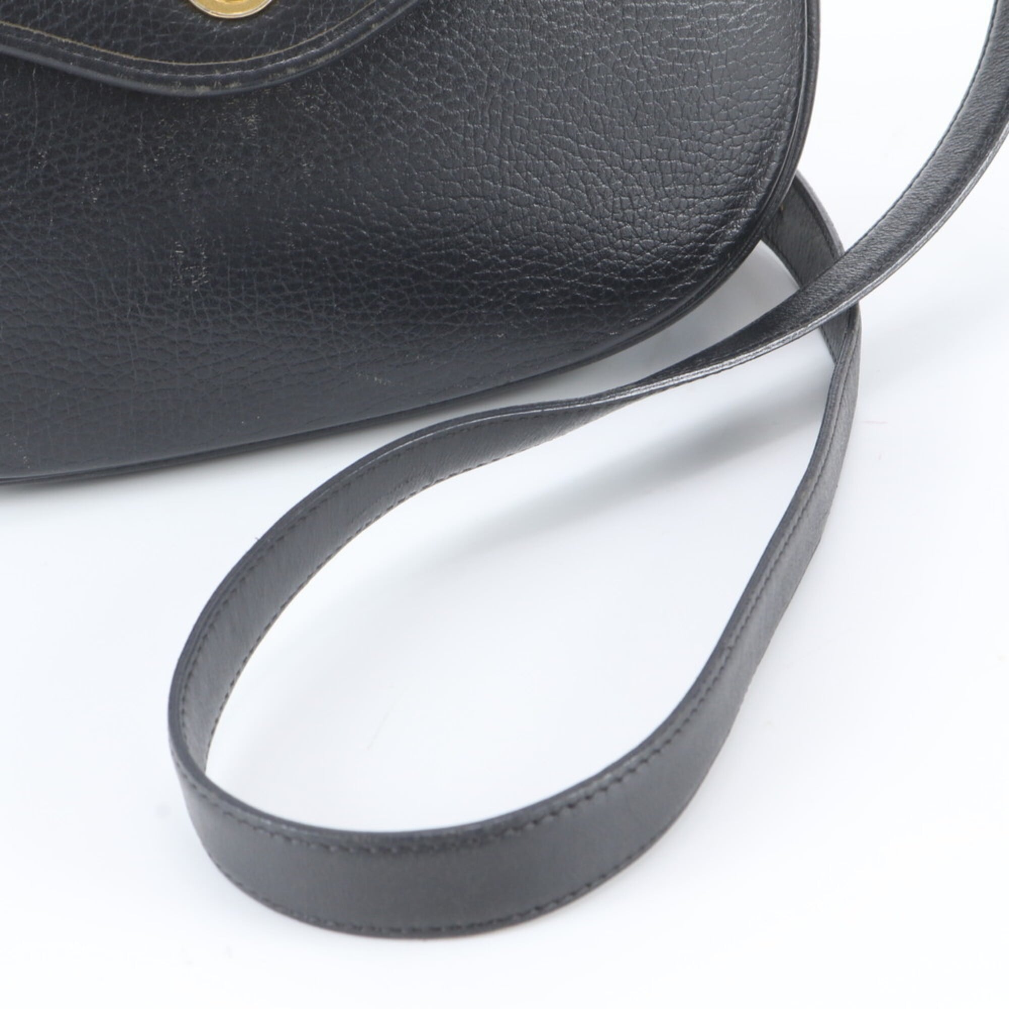 Christian Dior Black Leather Shoulder Bag (Pre-Owned)