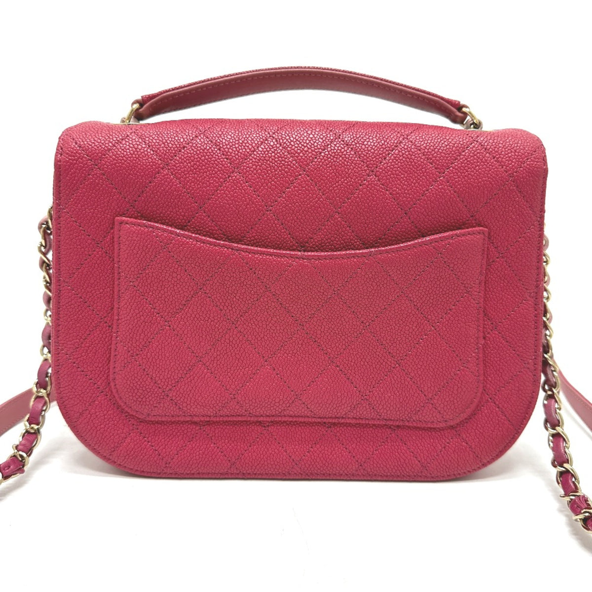 Chanel Pink Leather Shoulder Bag (Pre-Owned)