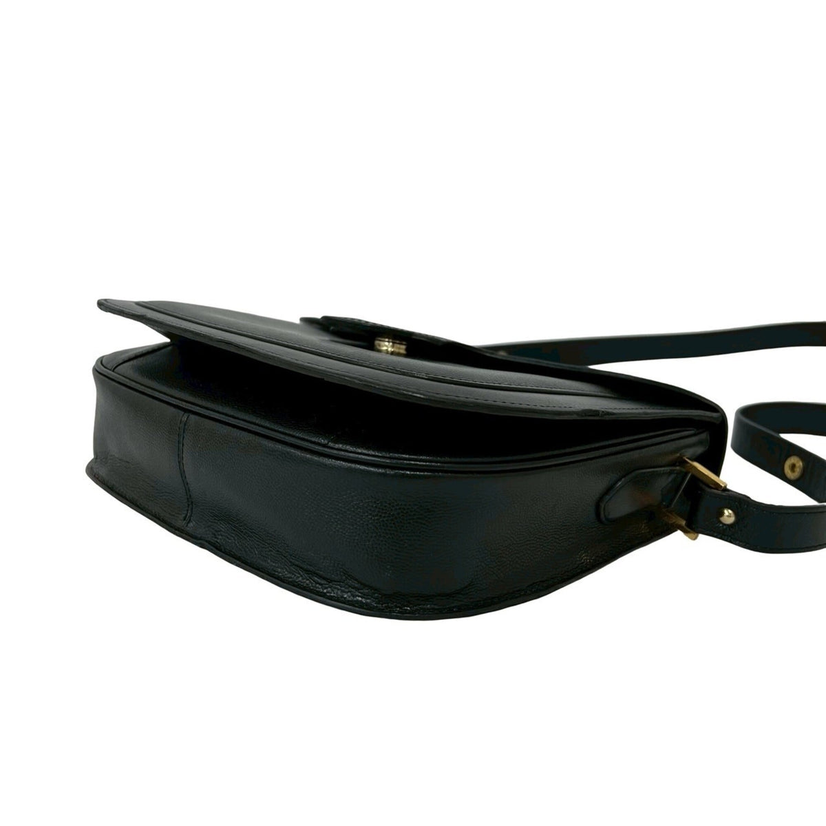 Yves Saint Laurent Black Leather Shoulder Bag (Pre-Owned)