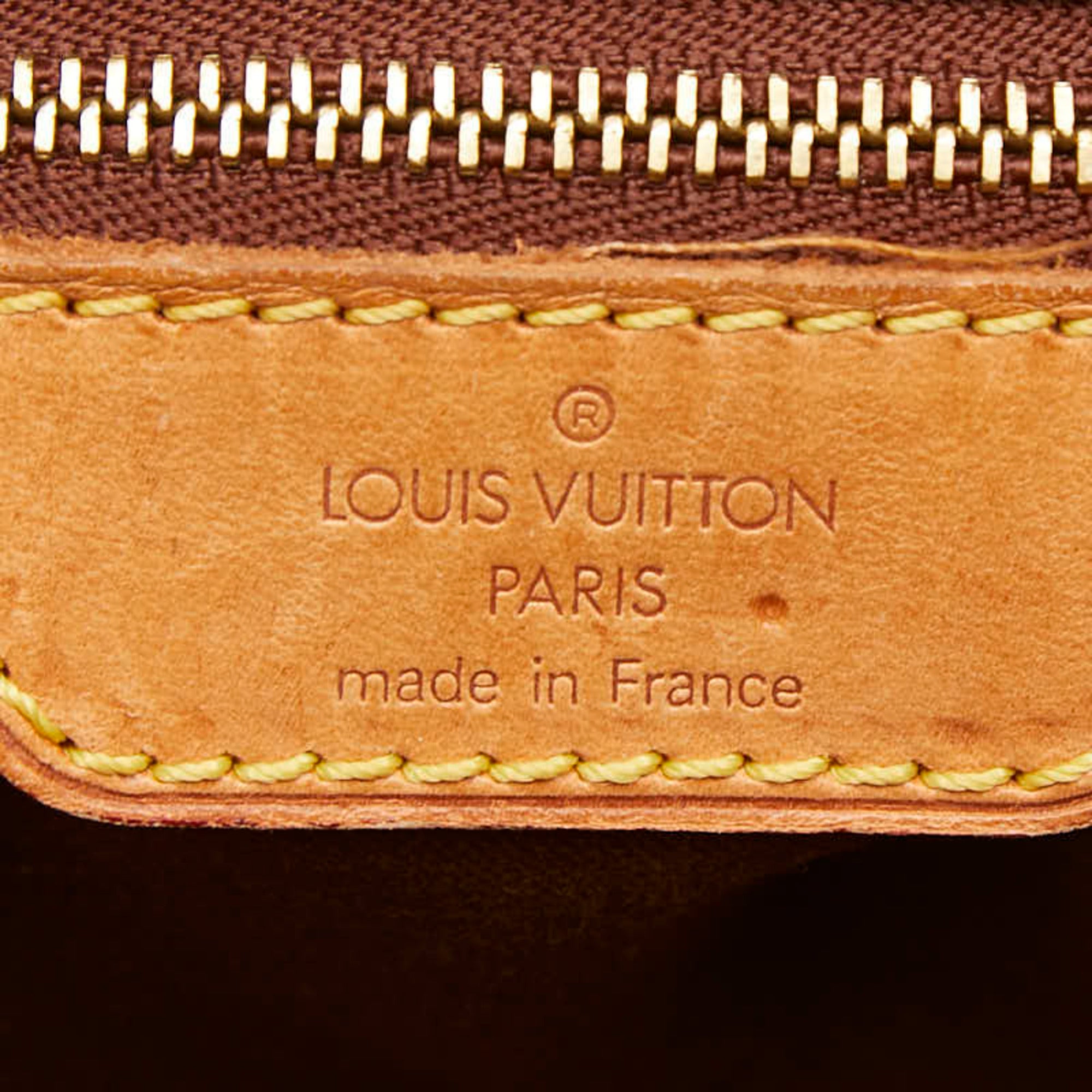Louis Vuitton Brown Pvc Leather Shoulder Bag Tote Bag (Pre-Owned)