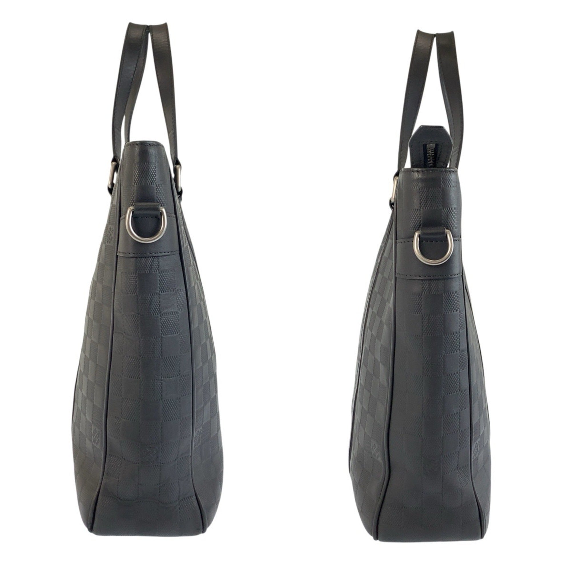Louis Vuitton Black Onyx Leather Tote Bag (Pre-Owned)