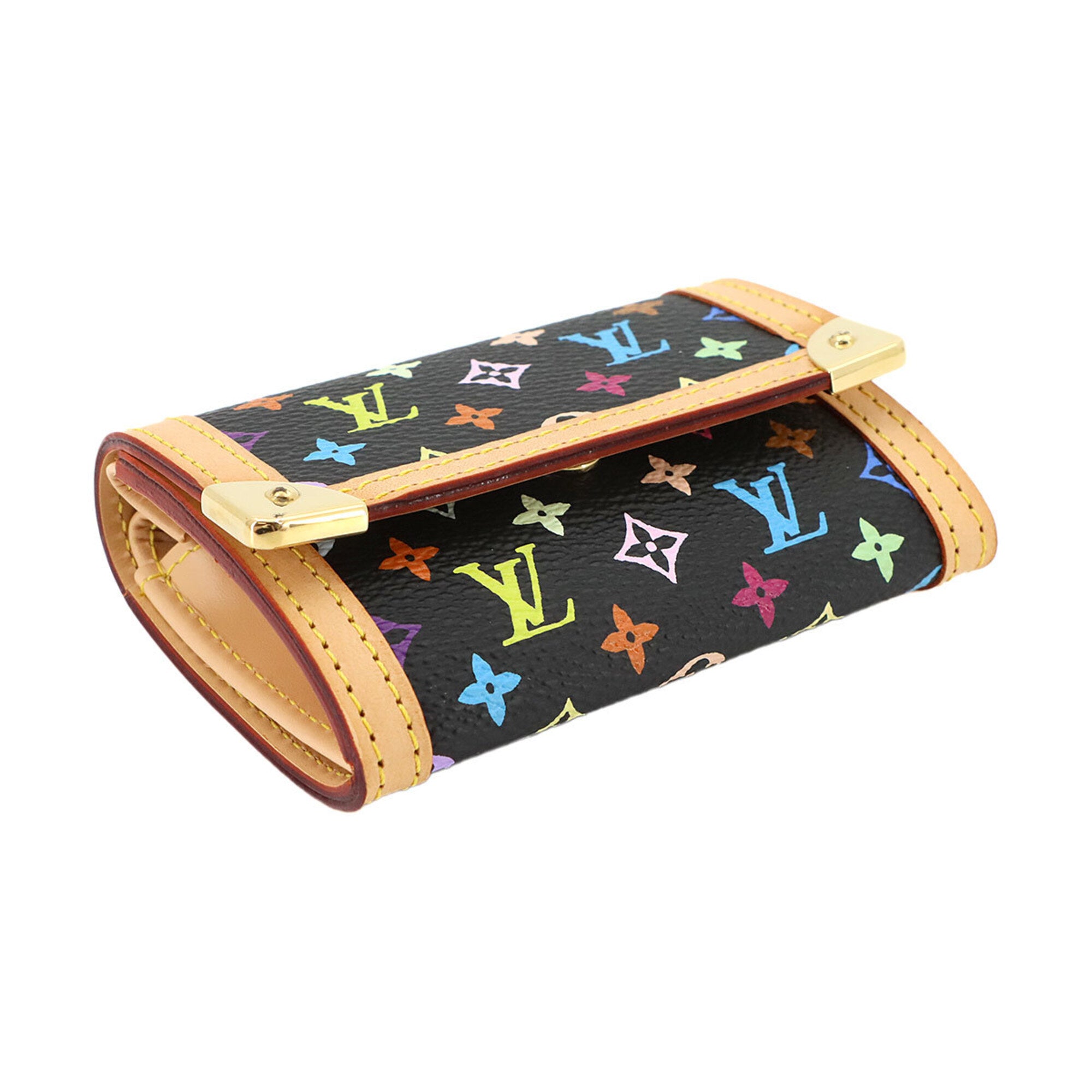 Louis Vuitton Noir Monogram Multicolore Canvas Coin Purse/Coin Case (Pre-Owned)