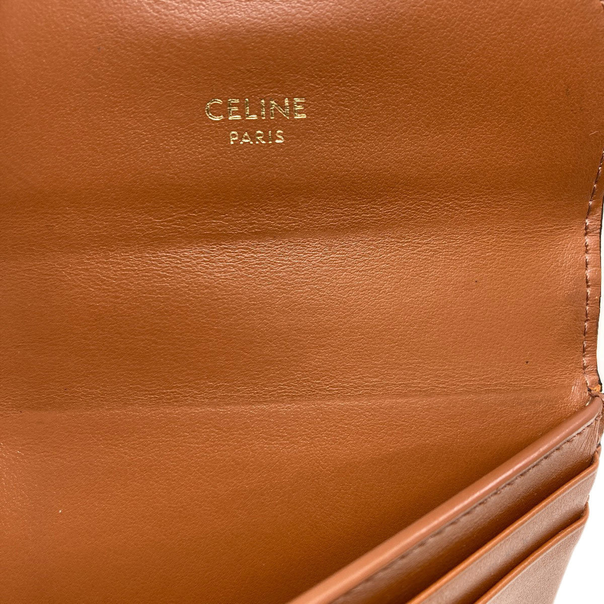 Celine Brown Pvc Wallet (Bi-Fold) (Pre-Owned)