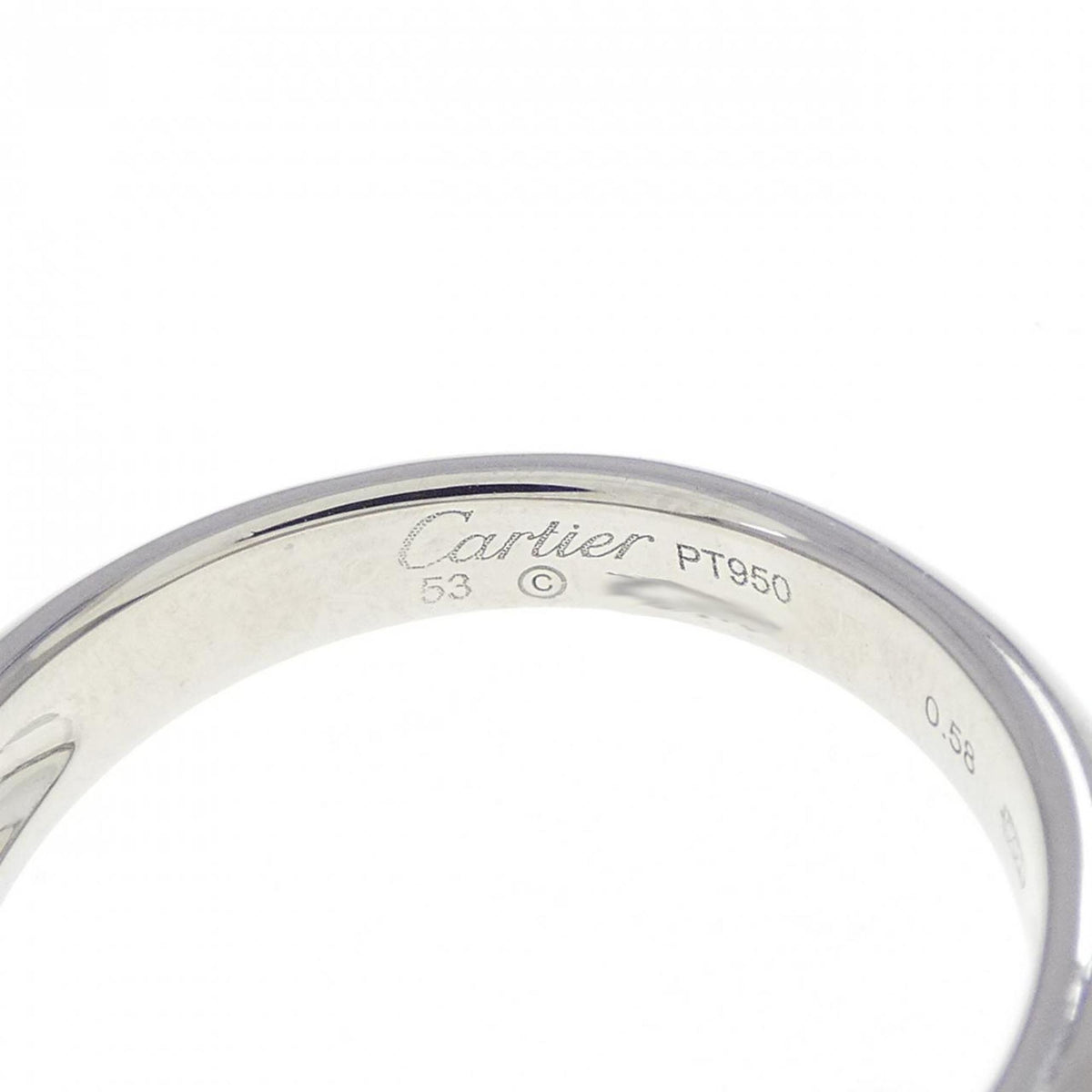 Cartier Platinum 950 Band Ring (Pre-Owned)