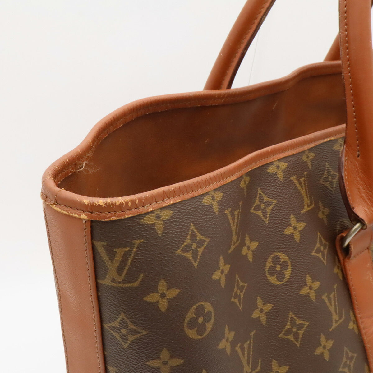 Louis Vuitton Brown Vinyl Tote Bag (Pre-Owned)