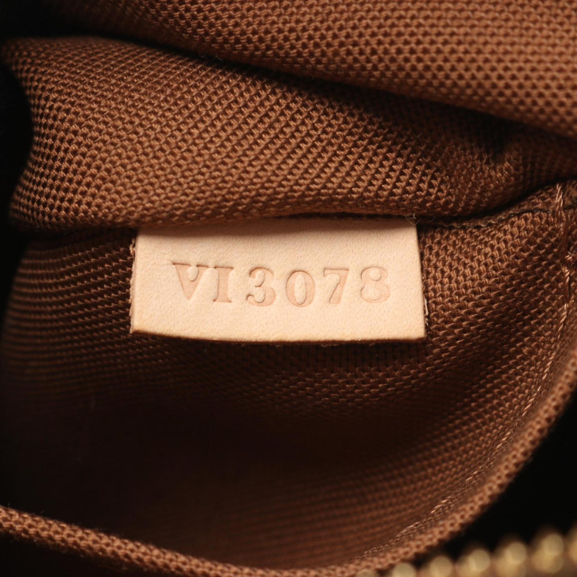 Louis Vuitton Brown Coated Canvas Leather Handbag (Pre-Owned)
