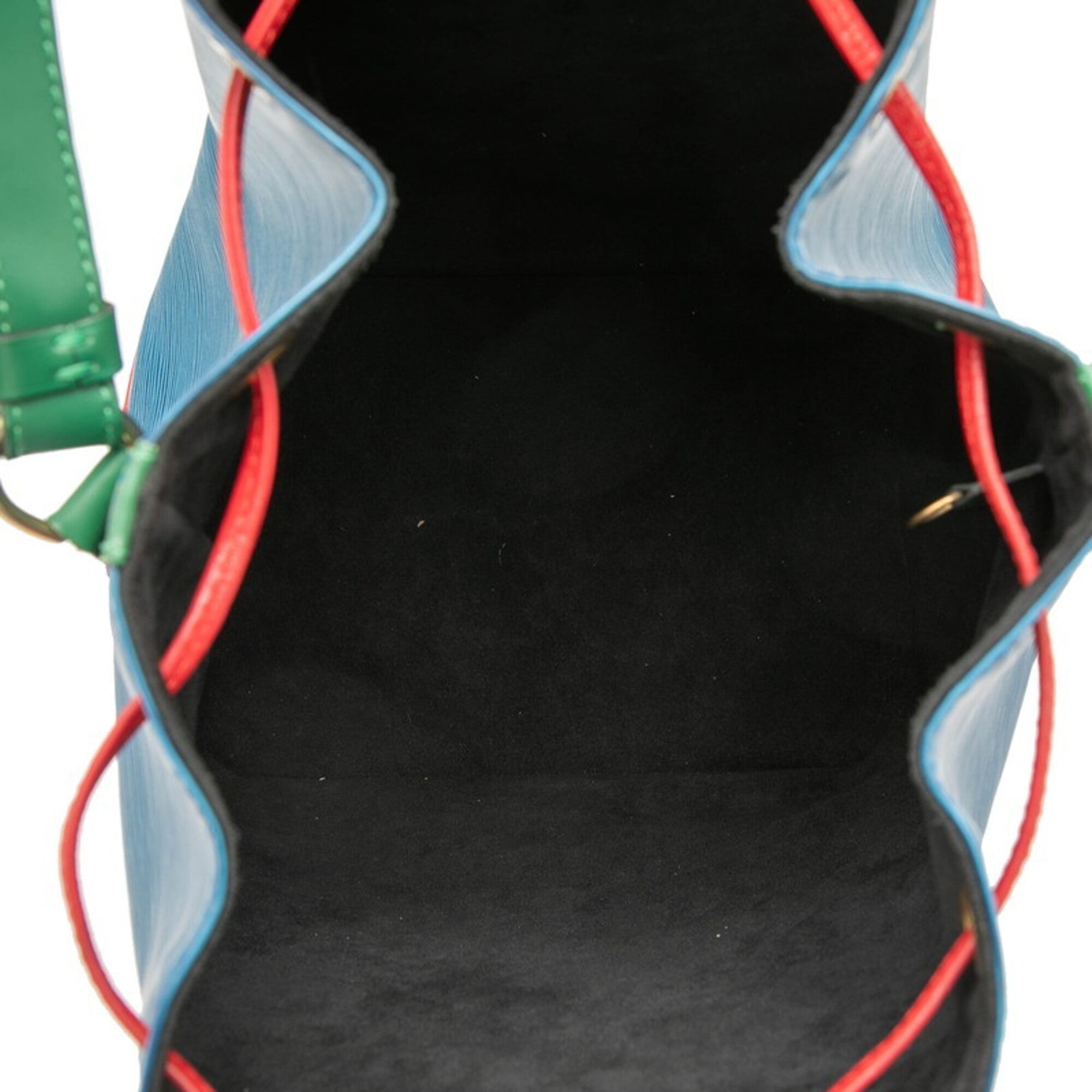 Louis Vuitton Borneo Green Castilian Red Toledo Blue Tricolor Leather Shoulder Bag (Pre-Owned)