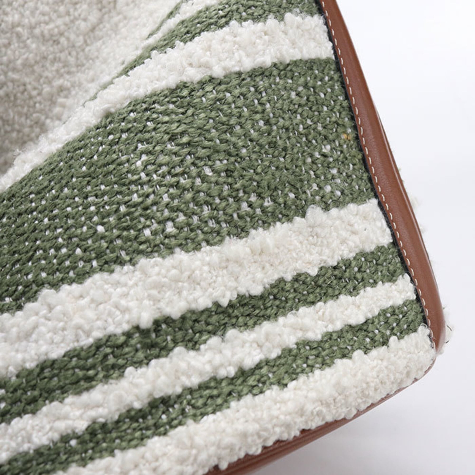 Celine White Pile Fabric Handbag (Pre-Owned)
