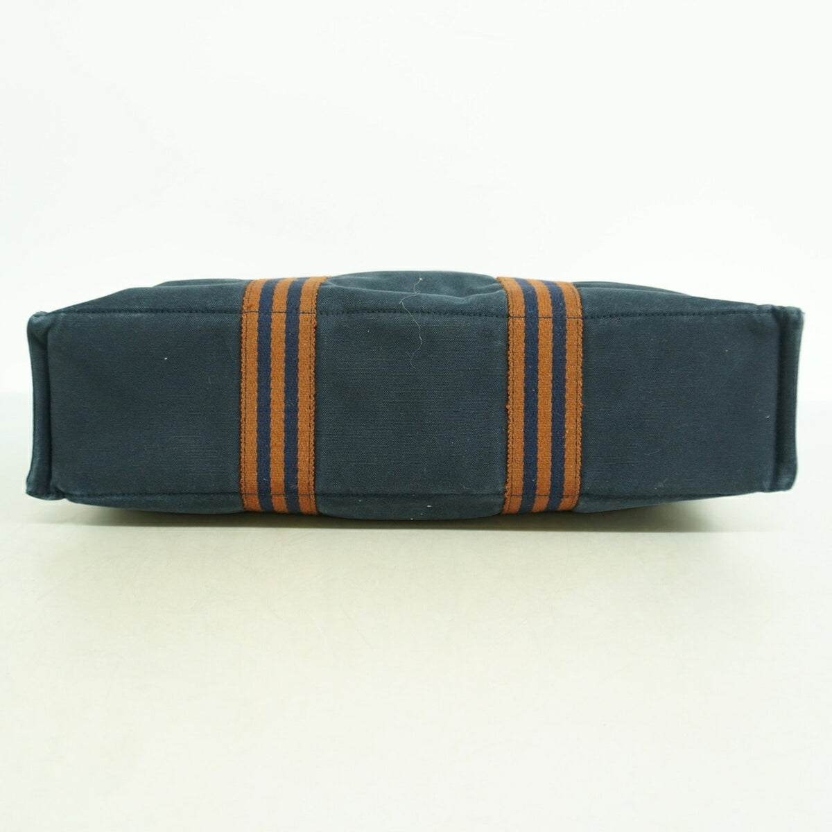 Hermes Navy Canvas Tote Bag (Pre-Owned)