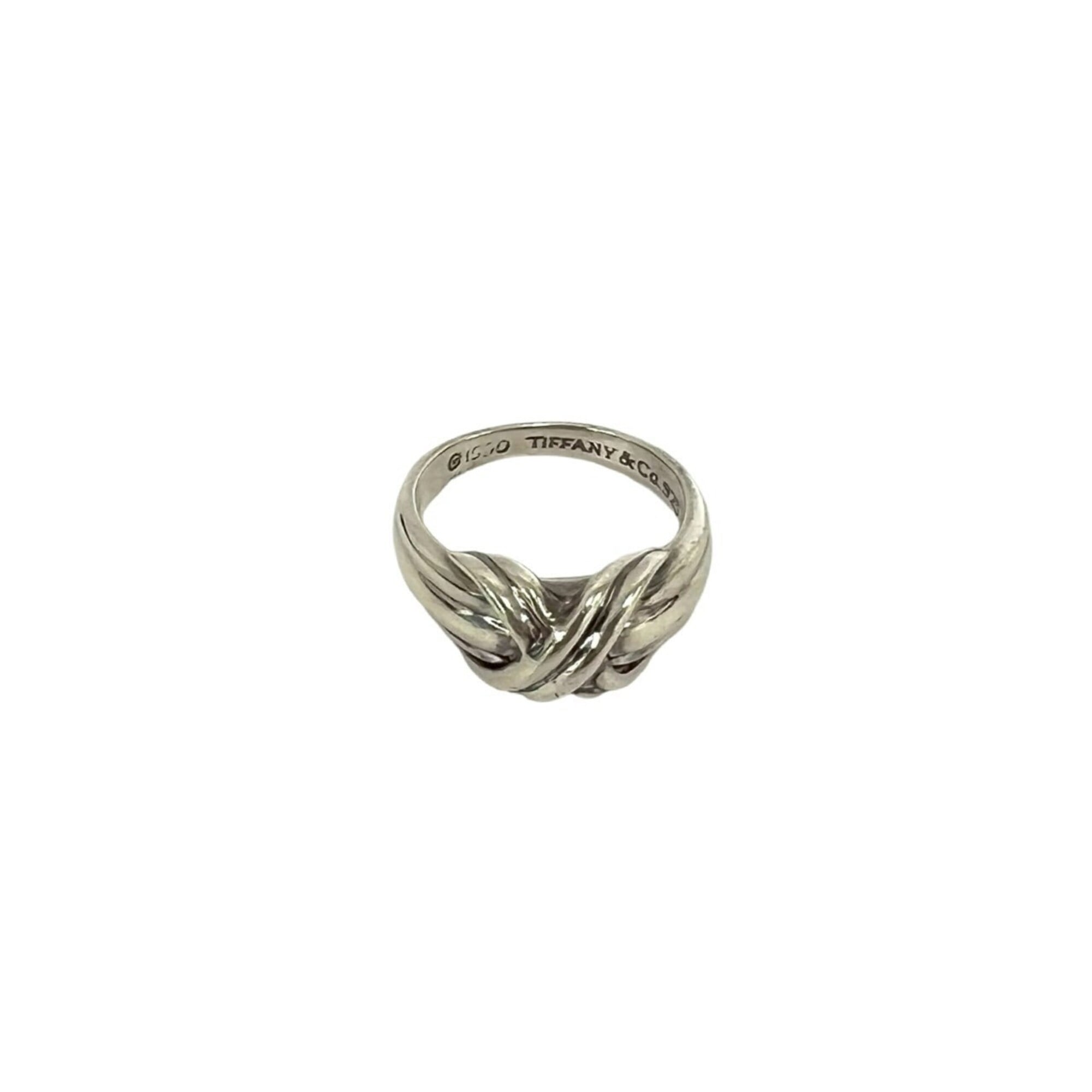 Tiffany Silver Silver 925 Band Ring (Pre-Owned)