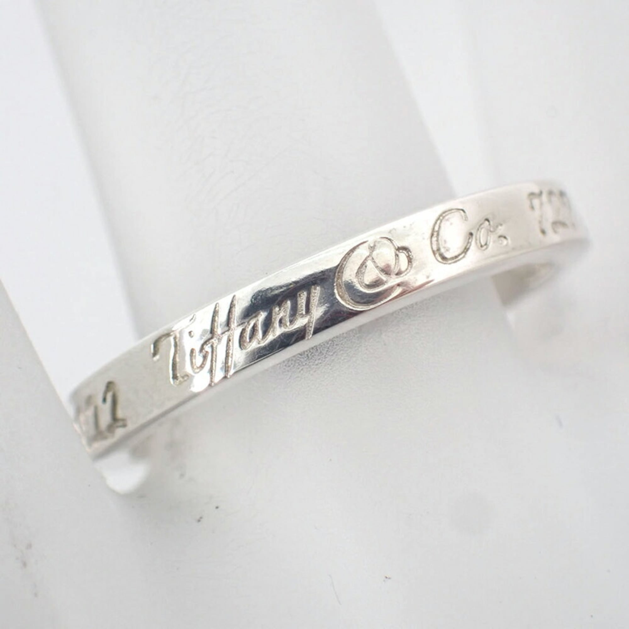 Tiffany Silver Sterling Silver 925 Band Ring (Pre-Owned)