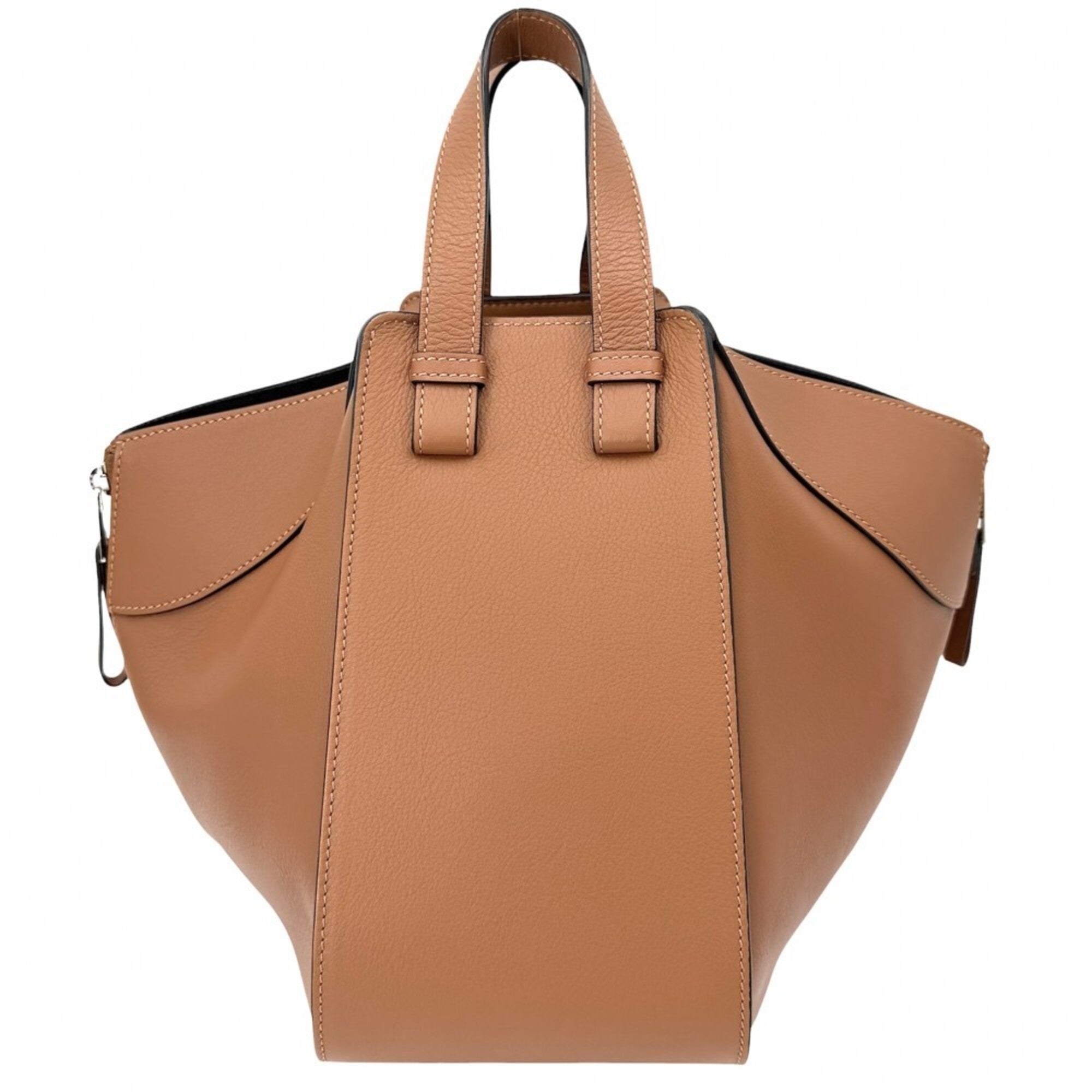 Loewe Brown Leather Handbag Shoulder Bag Tote Bag (Pre-Owned)