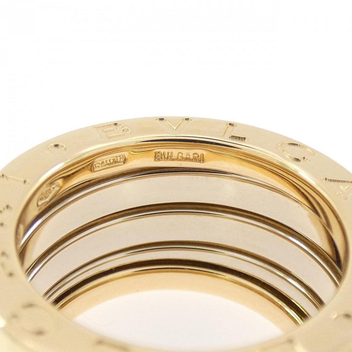 Bvlgari Yellow Gold (18K) White Gold (18K) Band Ring (Pre-Owned)