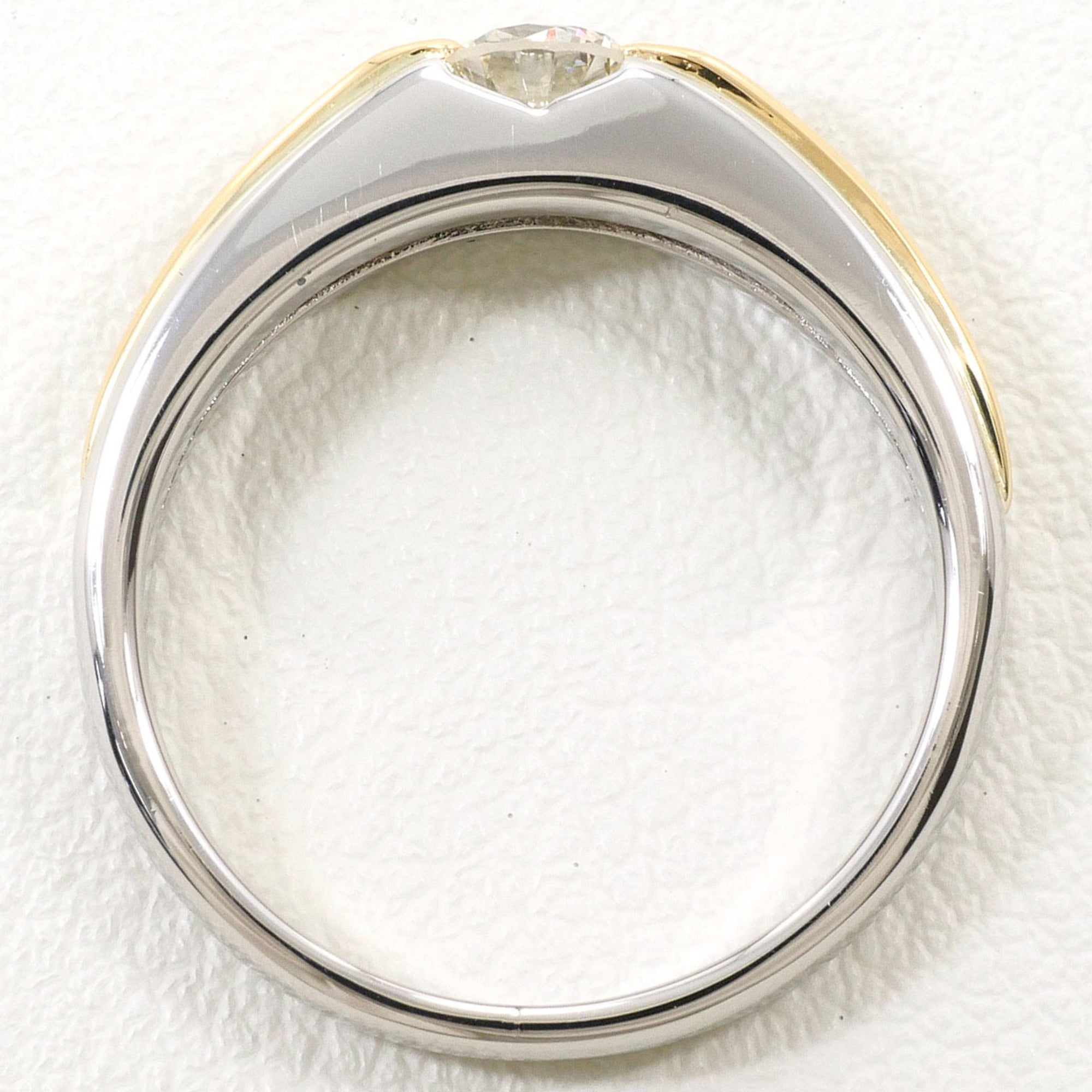 Unbranded Platinum Yellow Gold Yellow Gold (18K) Platinum 900 Band Ring (Pre-Owned)