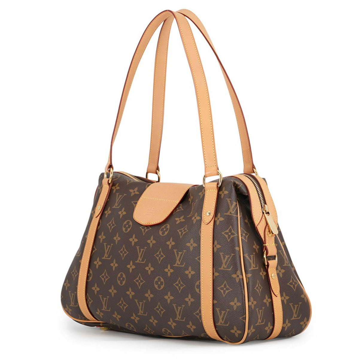 Louis Vuitton Brown Monogram Shoulder Bag (Pre-Owned)