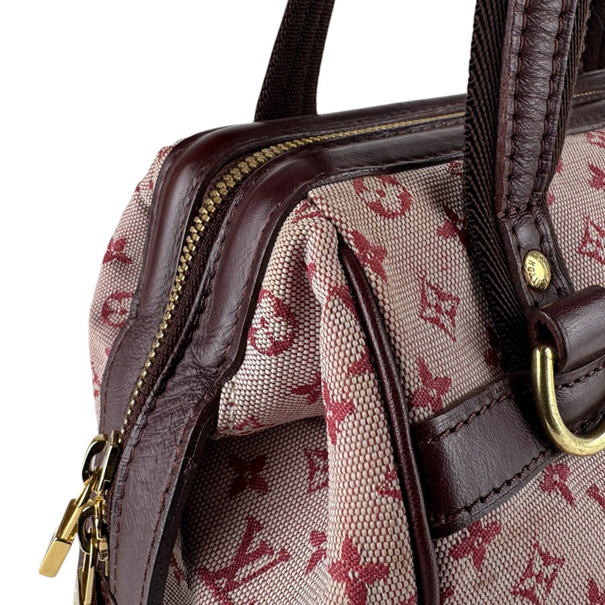 Louis Vuitton Burgundy Monogram Mini Handbag (Pre-Owned)