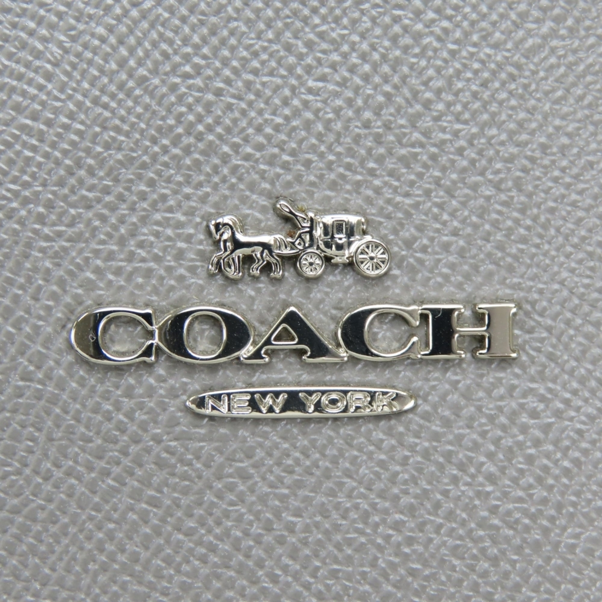 Coach Gray Leather Tote Bag (Pre-Owned)