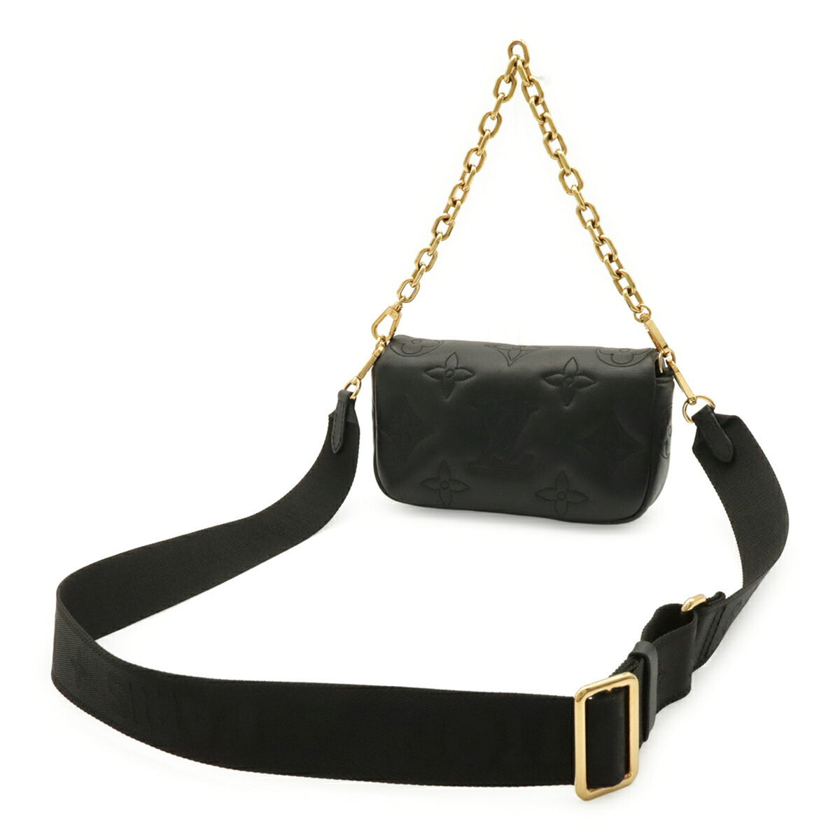 Louis Vuitton Noir Clutch Bag Shoulder Bag (Pre-Owned)