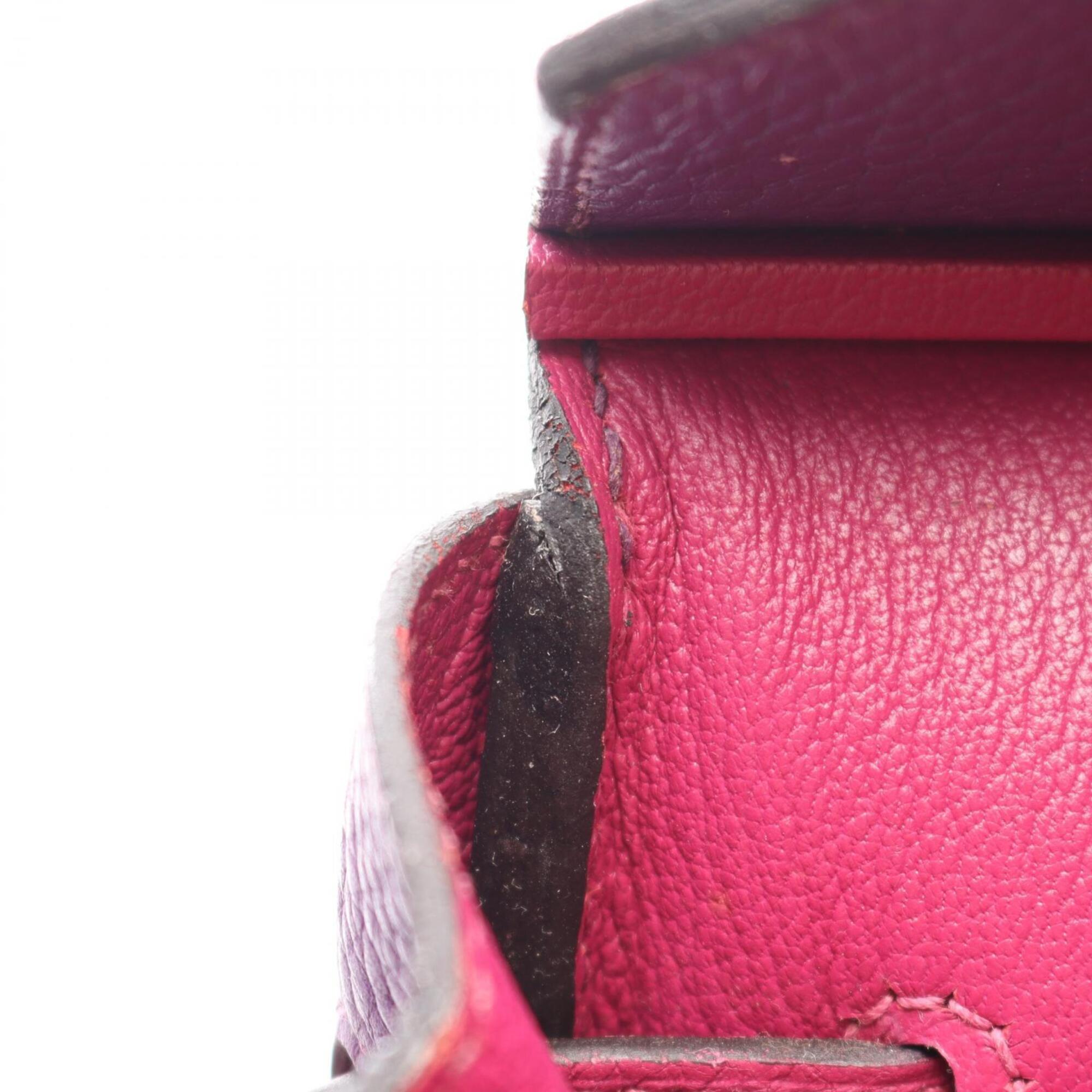 Hermes Anemone Pink Purple Tosca Togo Leather Handbag (Pre-Owned)
