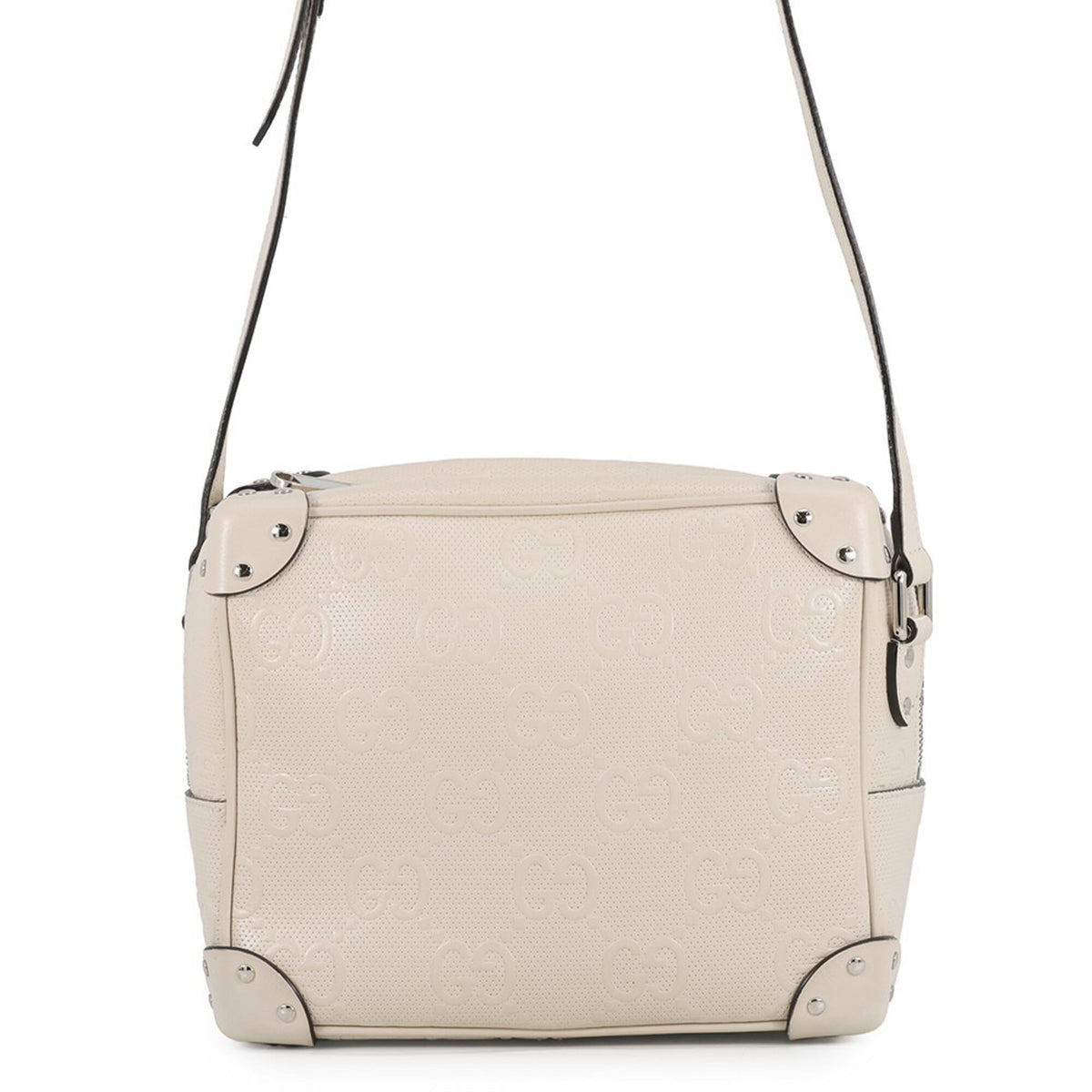 Gucci Ivory White Leather Handbag Shoulder Bag (Pre-Owned)